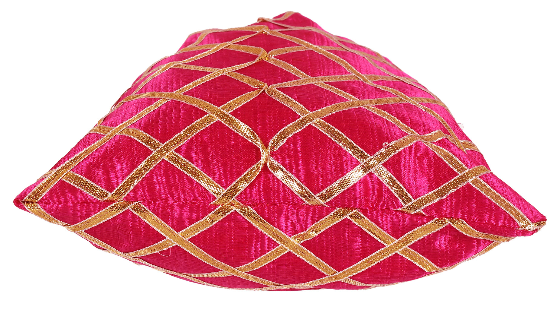 Kuber Industries Drawstring Potli Bag Party Wedding Favor Gift Jewelry Bags-(Red & Pink)
