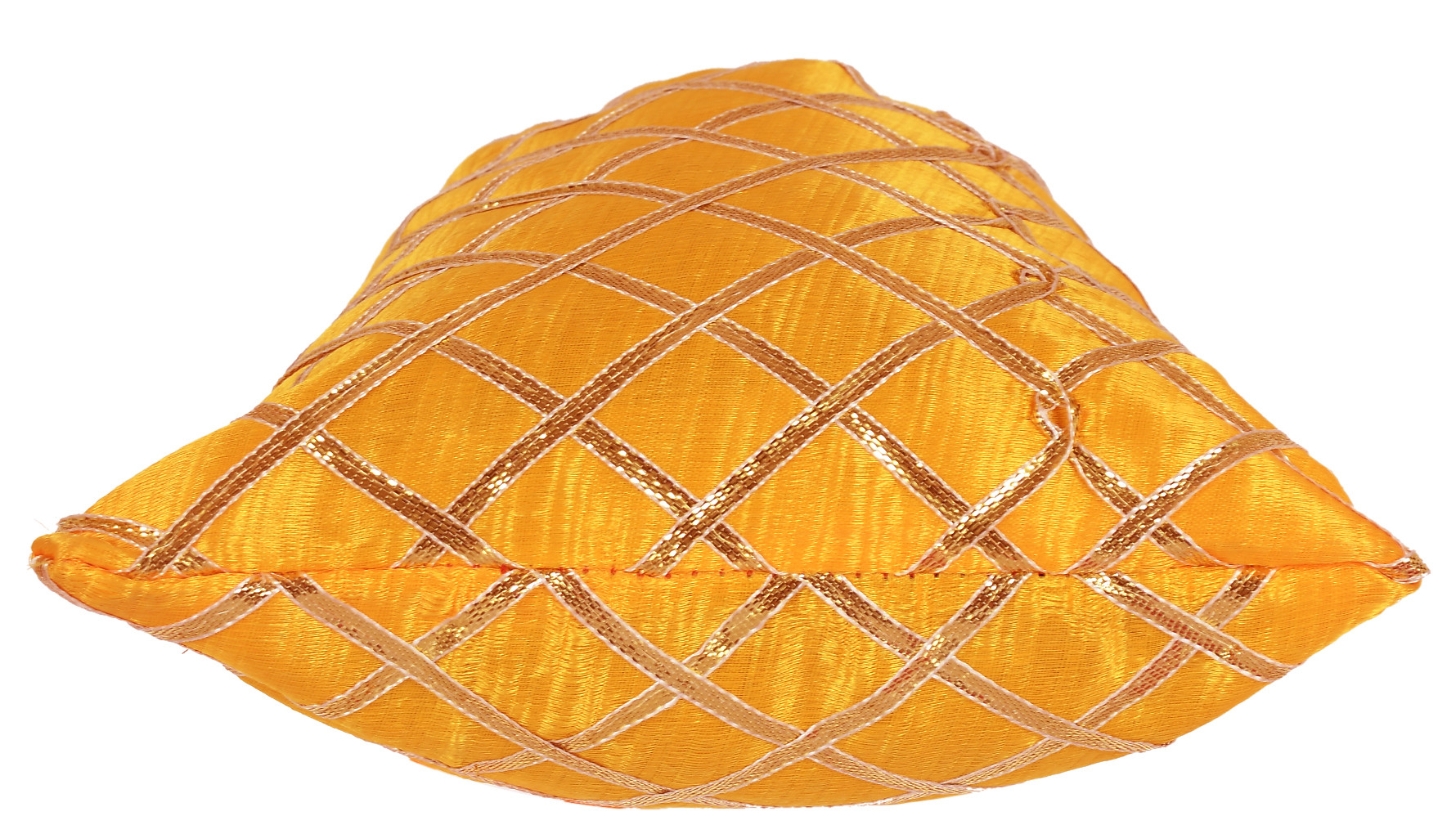 Kuber Industries Drawstring Potli Bag Party Wedding Favor Gift Jewelry Bags-(Red & Yellow)
