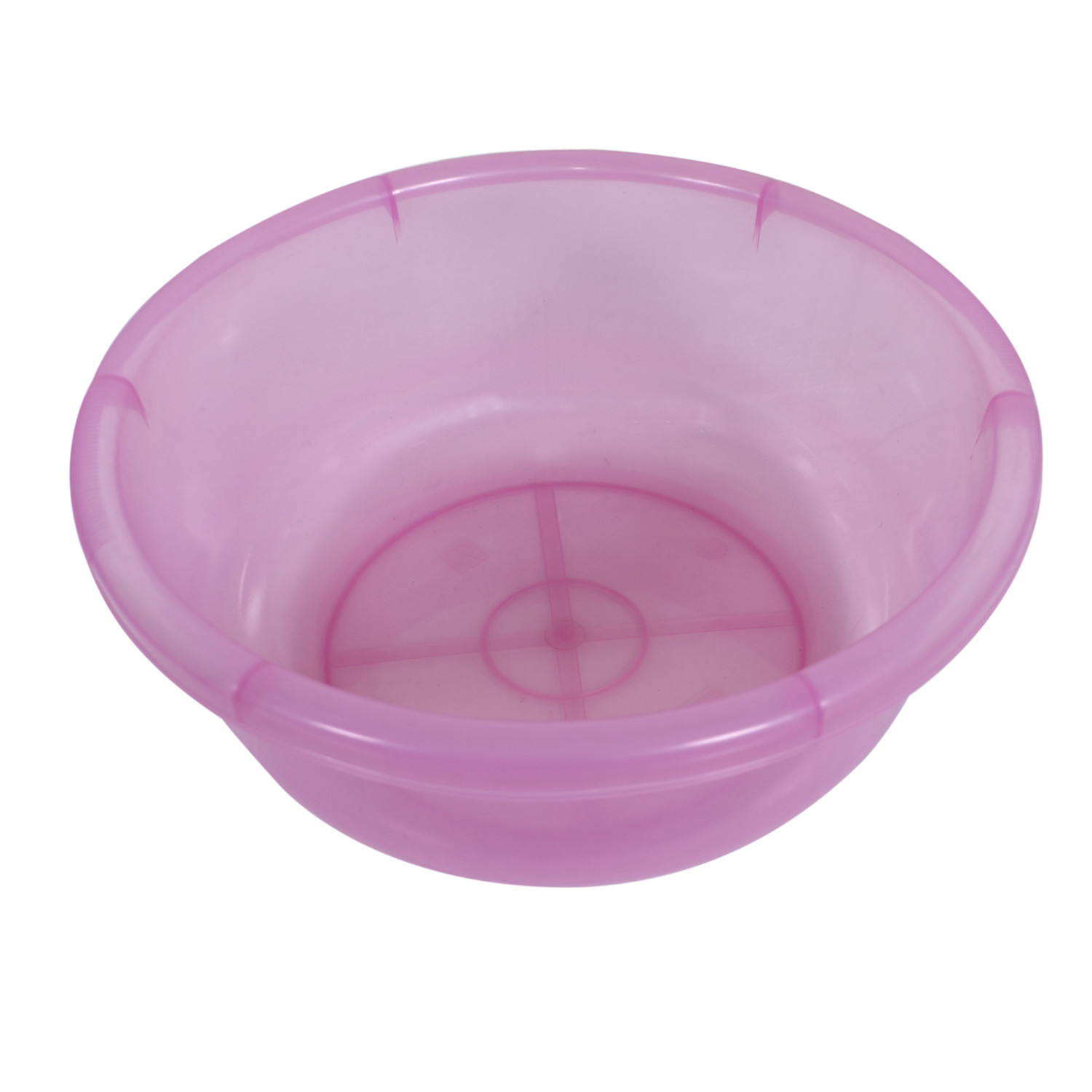Kuber Industries Durable Deep Bath Tub|Versatile Short Livestock Feeding Pan|Unbreakable Plastic Utility Gaint Basin for Baby Bathing,Washing Clothes,26 Litre (Pink)