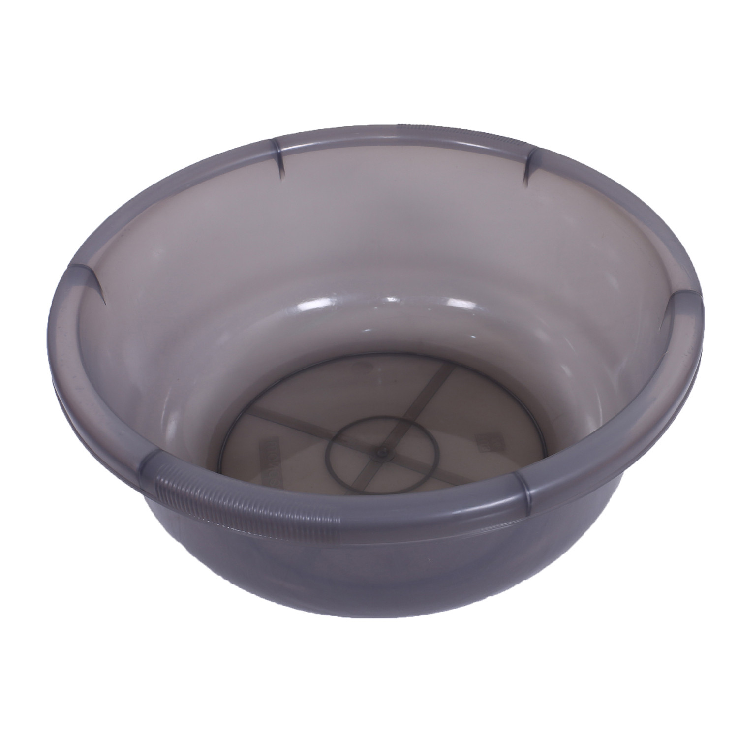 Kuber Industries Durable Deep Bath Tub|Versatile Short Livestock Feeding Pan|Unbreakable Plastic Utility Gaint Basin for Baby Bathing,Washing Clothes,26 Litre,Pack of 2 (Black & Pink)