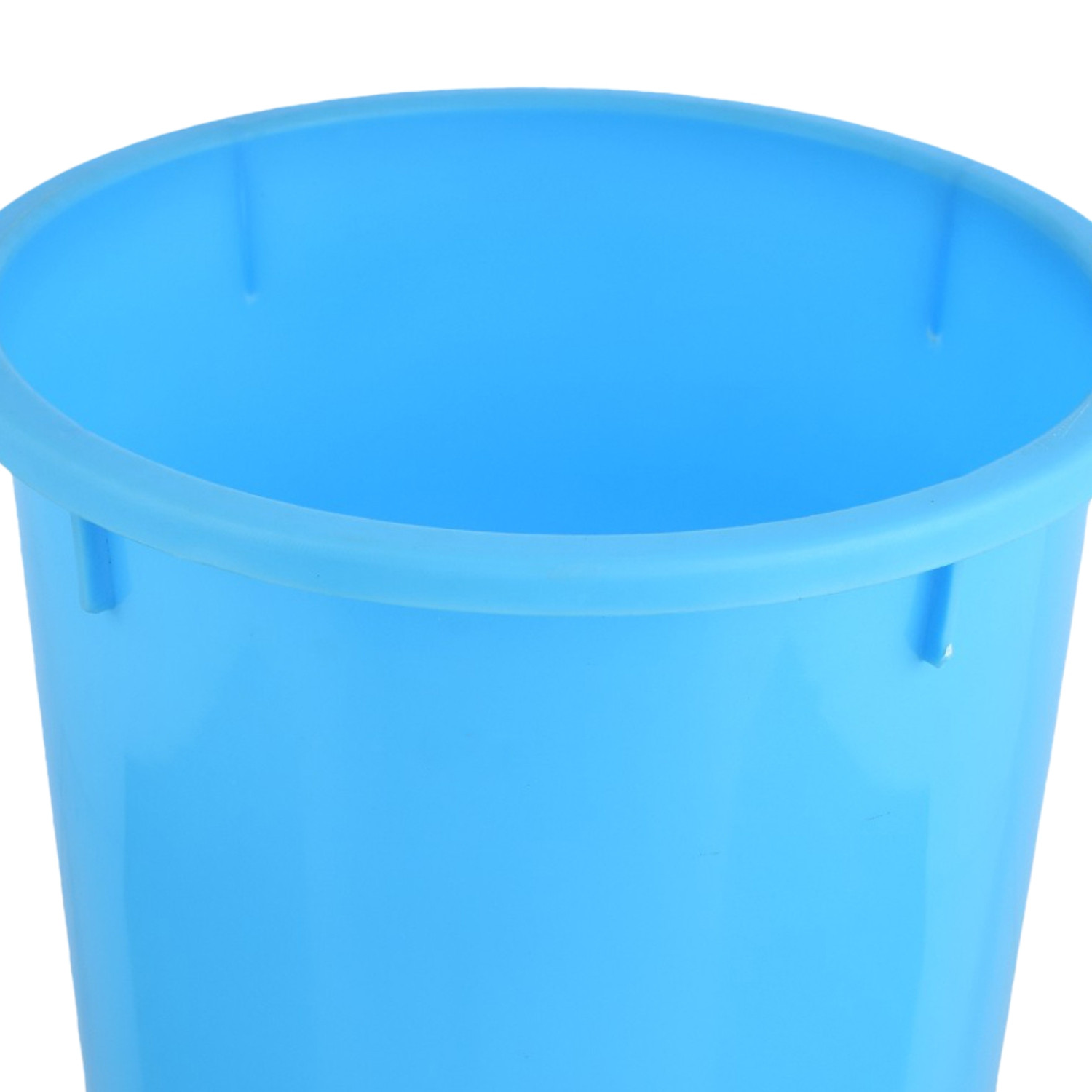 Kuber Industries Dustbin  Open Dustbin  Plastic Garbage Dustbin  Dustbin for Kitchen  Dustbin for Bathroom  Office Dustbin  Plain Sada Dustbin  5 LTR  Light Blue