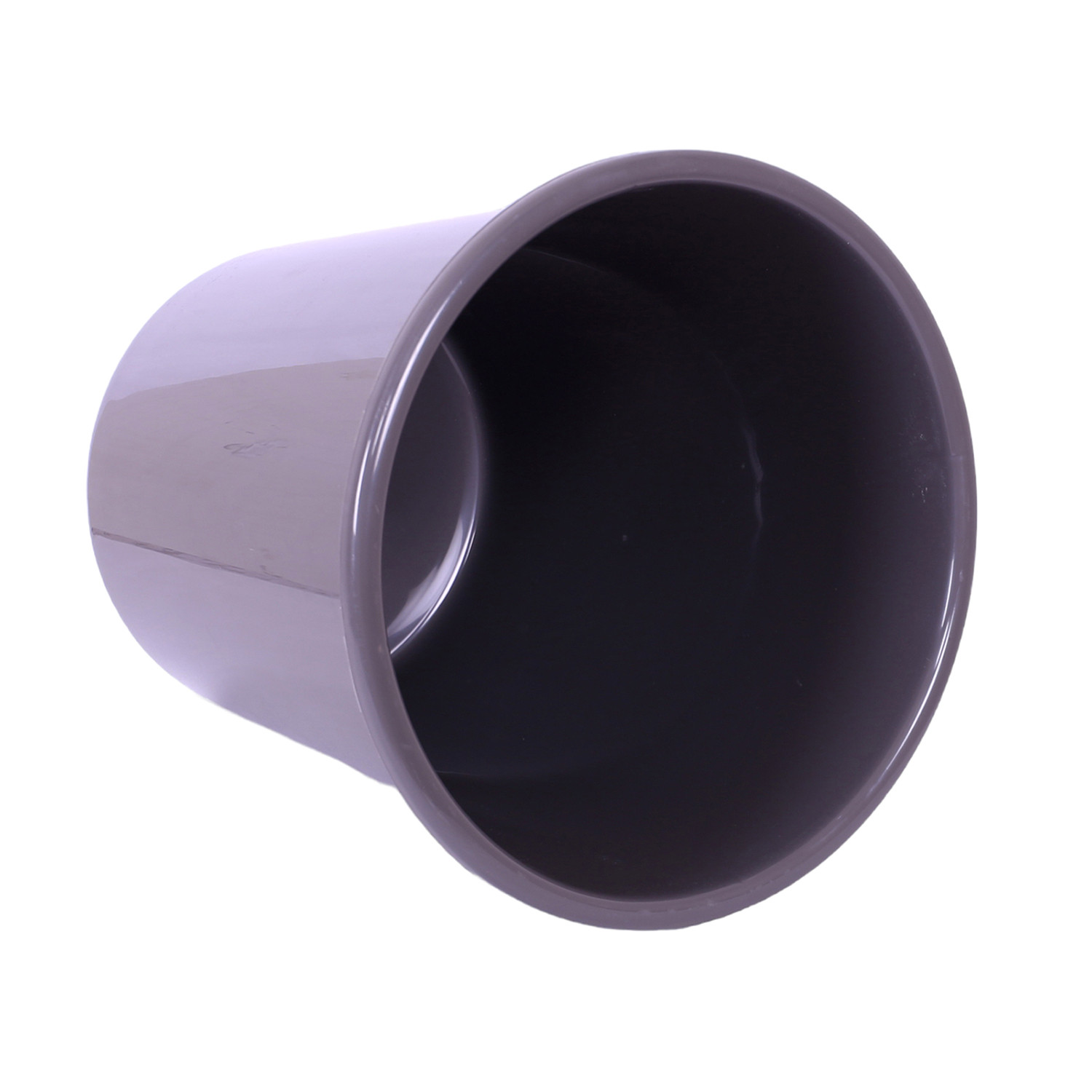 Kuber Industries Dustbin | Open Dustbin | Plastic Garbage Dustbin | Dustbin For Kitchen | Dustbin For Bathroom | Office Dustbin | Plain Sada Dustbin | 7 LTR | 066 | Gray
