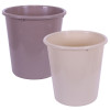 Kuber Industries Dustbin | Open Dustbin | Plastic Garbage Dustbin | Dustbin For Kitchen | Dustbin For Bathroom | Office Dustbin | Plain Sada Dustbin | 7 LTR | 066 | Pack of 2 | Multi