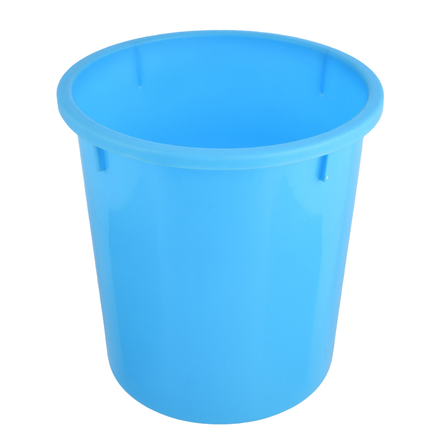 Kuber Industries Dustbin | Open Dustbin | Plastic Garbage Dustbin | Dustbin for Kitchen | Dustbin for Bathroom | Office Dustbin | Plain Sada Dustbin | 5 LTR | Light Blue