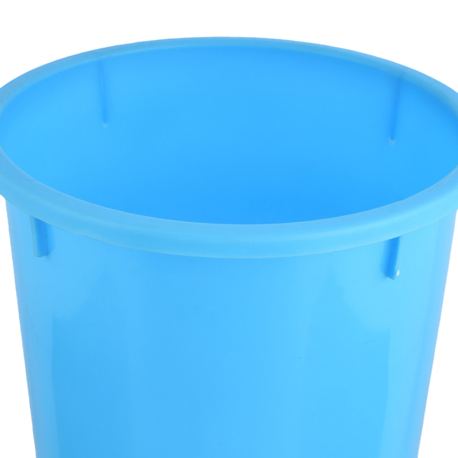 Kuber Industries Dustbin | Open Dustbin | Plastic Garbage Dustbin | Dustbin for Kitchen | Dustbin for Bathroom | Office Dustbin | Plain Sada Dustbin | 5 LTR | Pack of 3 | Multi