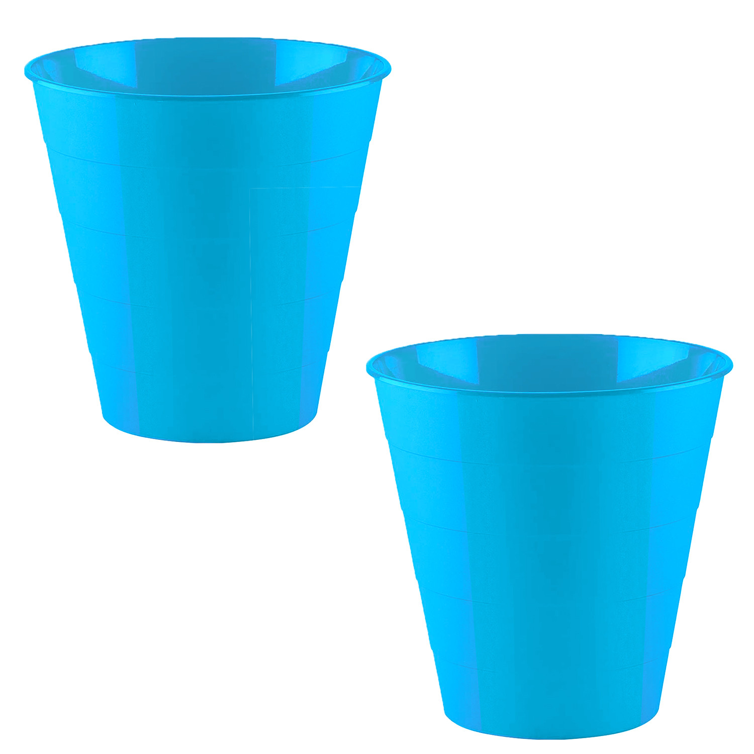 Kuber Industries Dustbin|Plastic Dustbin|Dustbin for Kitchen|Dustbin For Bedroom,Hall|Dustbin For office|8 Litre Dustbin (Sky Blue)