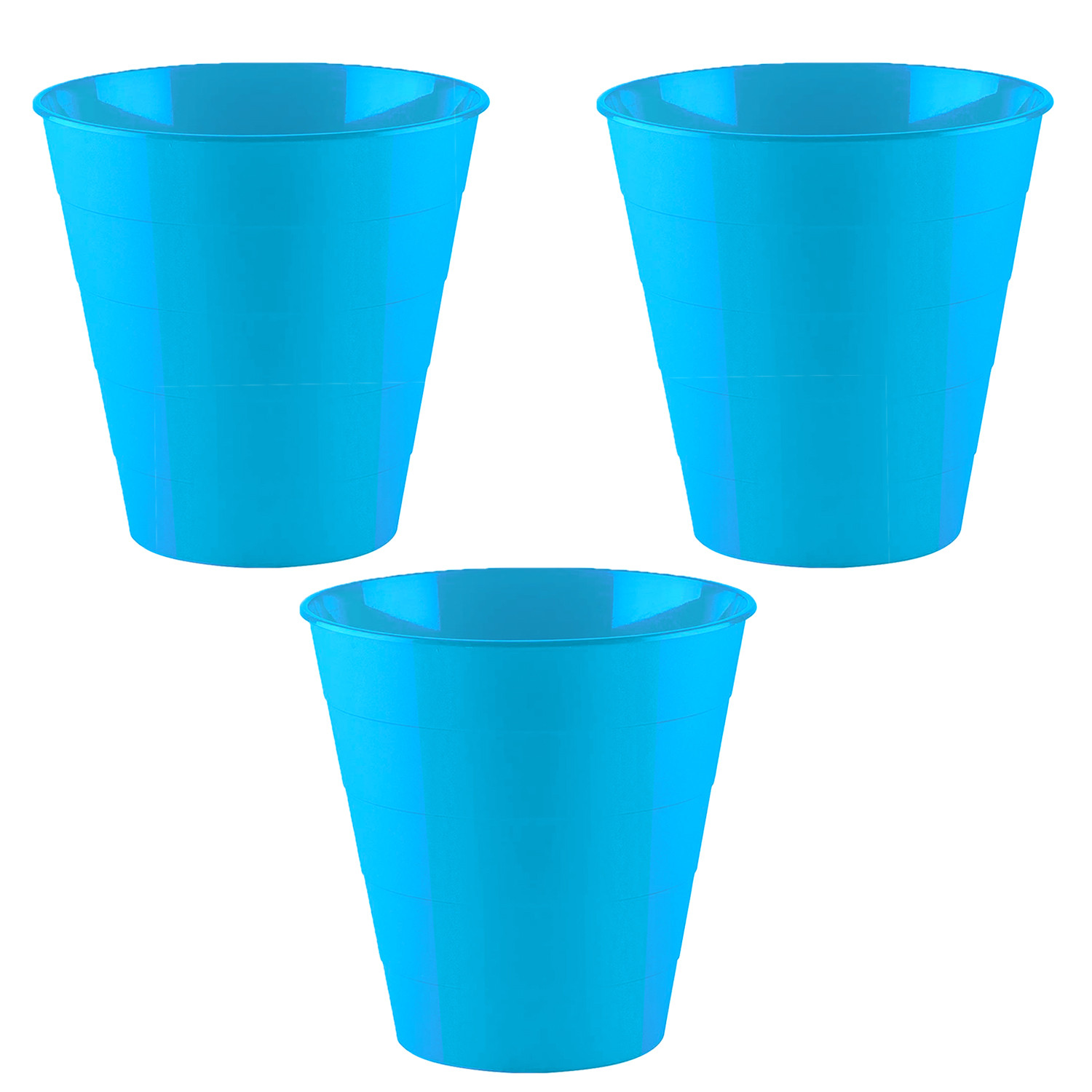 Kuber Industries Dustbin|Plastic Dustbin|Dustbin for Kitchen|Dustbin For Bedroom,Hall|Dustbin For office|8 Litre Dustbin (Sky Blue)