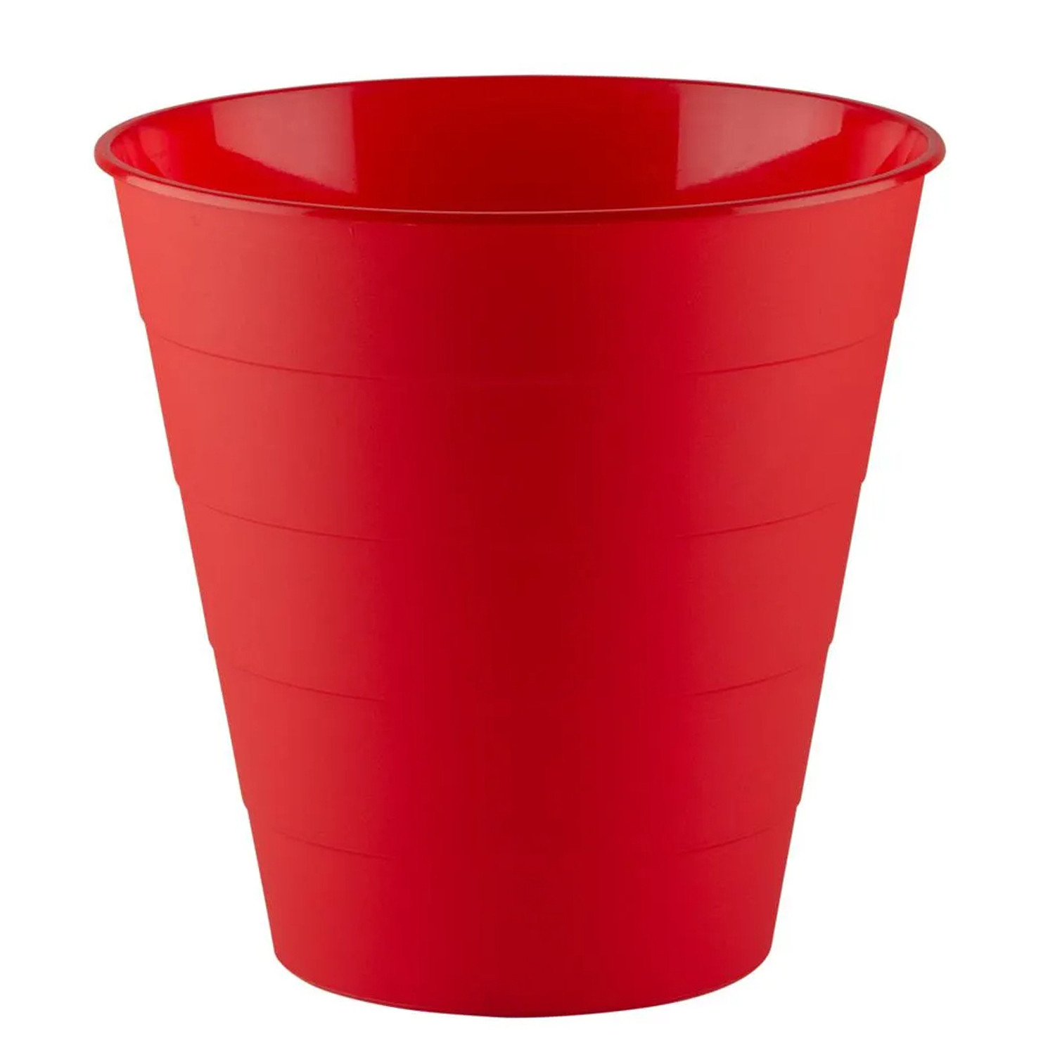 Kuber Industries Dustbin|Plastic Dustbin|Dustbins for Kitchen|Dustbin For Bedroom,Hall|Dustbin For office|8 Litre Dustbin (Red)