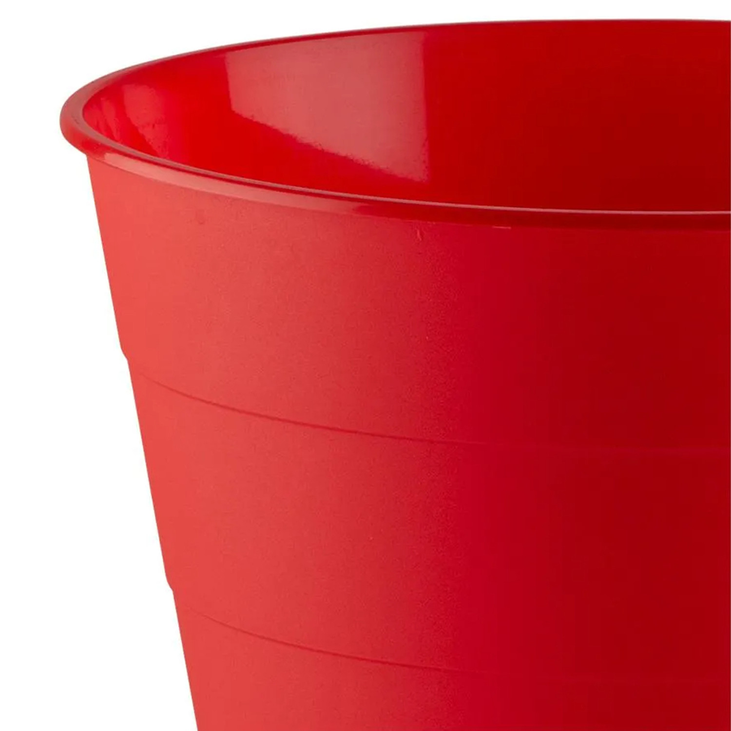 Kuber Industries Dustbin|Plastic Dustbin|Dustbins for Kitchen|Dustbin For Bedroom,Hall|Dustbin For office|8 Litre Dustbin (Red)