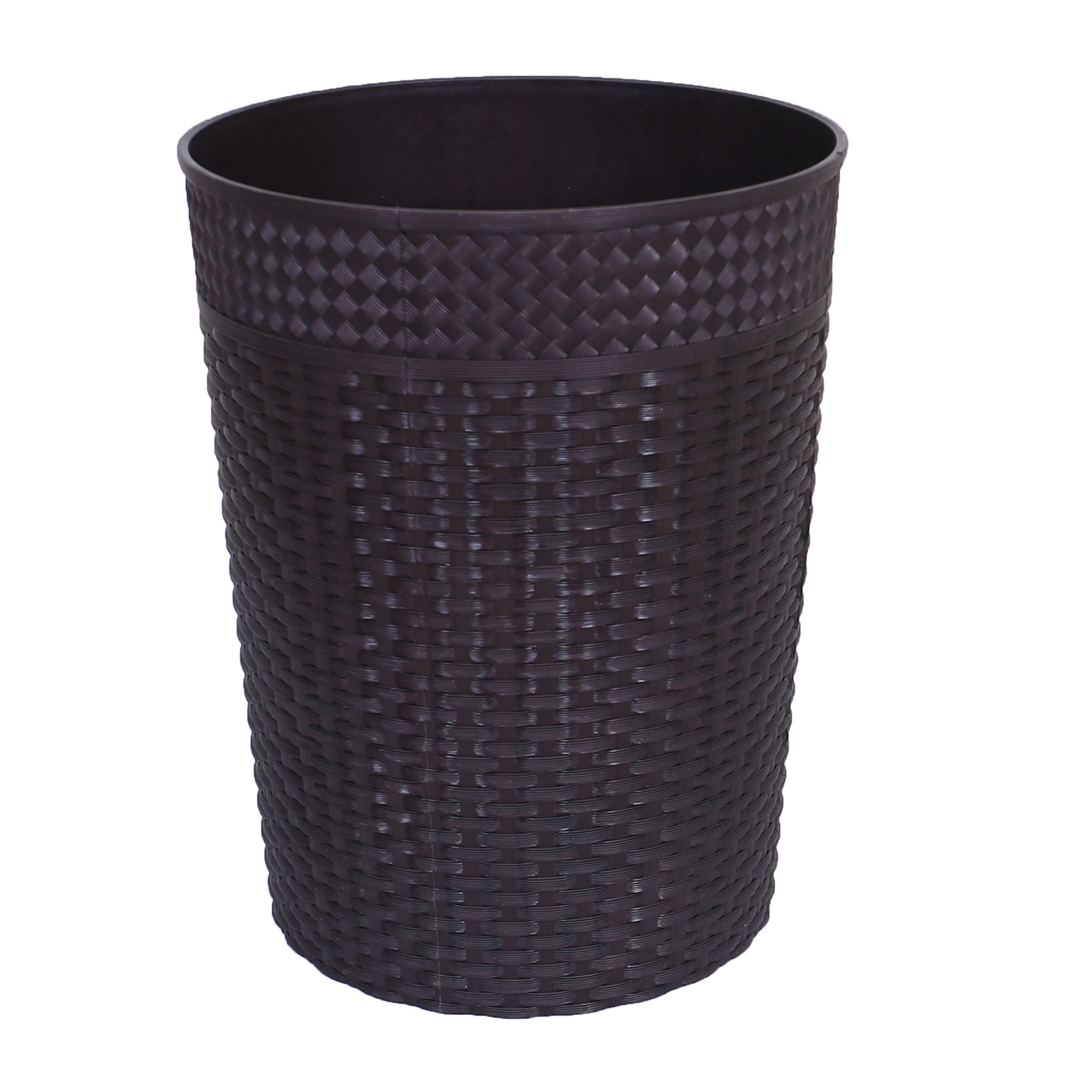 Kuber Industries Dustbin|Plastic Dustbin|Dustbins for Kitchen|Dustbin For Bedroom,Hall|Dustbin For office|10 Litre Dustbin (Brown)