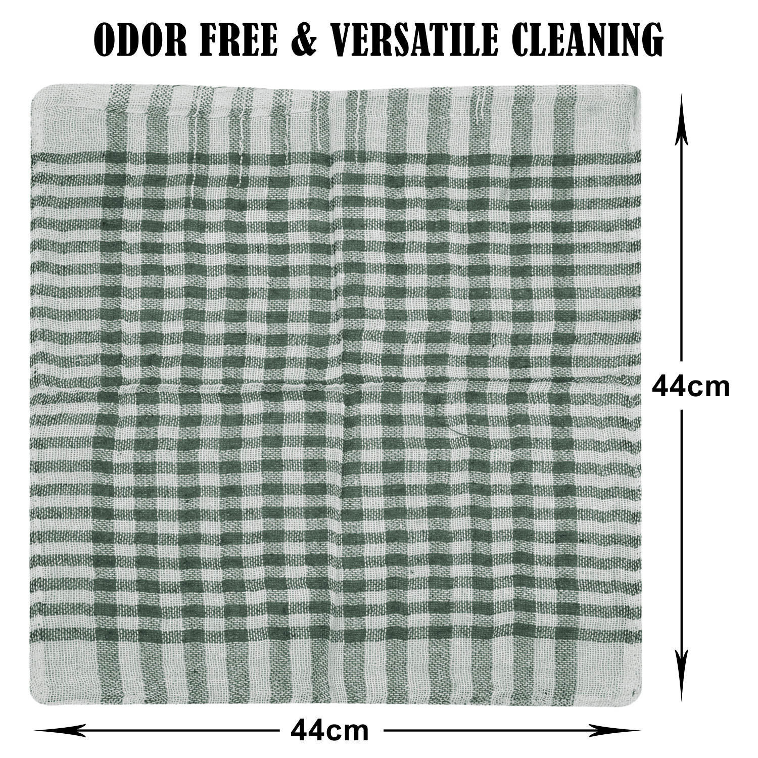 Kuber Industries Duster | Wet Dry Cleaning Napkin | Cotton Kitchen Duster | 300 GSM Kitchen Cleaning Clothes | Pocha For Kitchen | Car | Desk | Fan | 101 | Green
