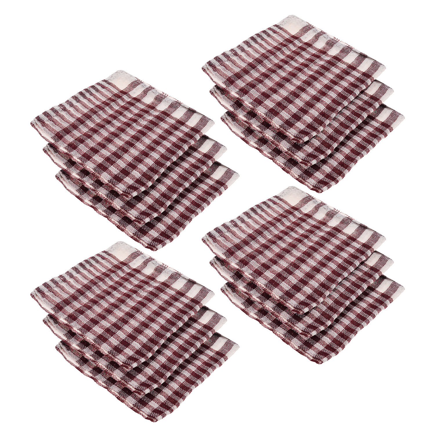 Kuber Industries Duster | Wet Dry Cleaning Napkin | Cotton Kitchen Duster | 300 GSM Kitchen Cleaning Clothes | Pocha For Kitchen | Car | Desk | Fan | 101 | Maroon