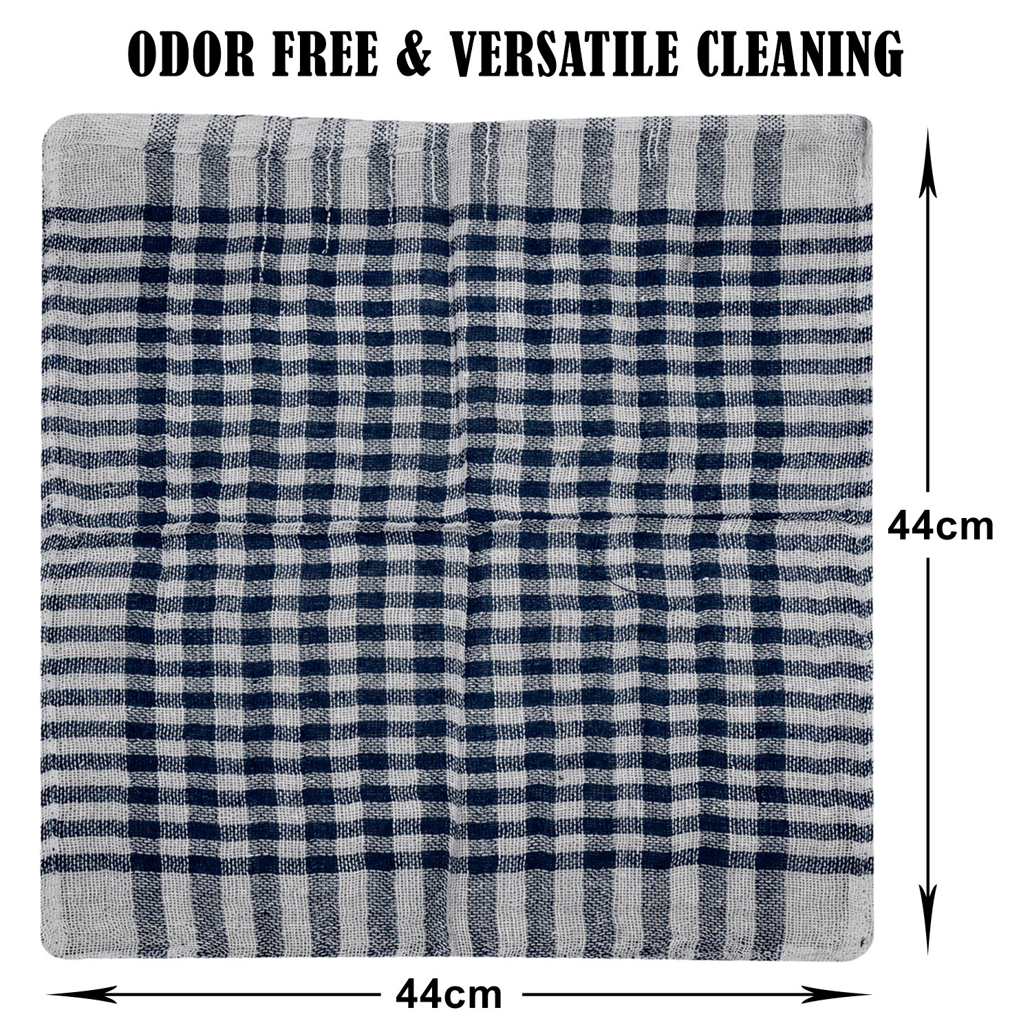 Kuber Industries Duster | Wet Dry Cleaning Napkin | Cotton Kitchen Duster | 300 GSM Kitchen Cleaning Clothes | Pocha For Kitchen | Car | Desk | Fan | 101 | Blue