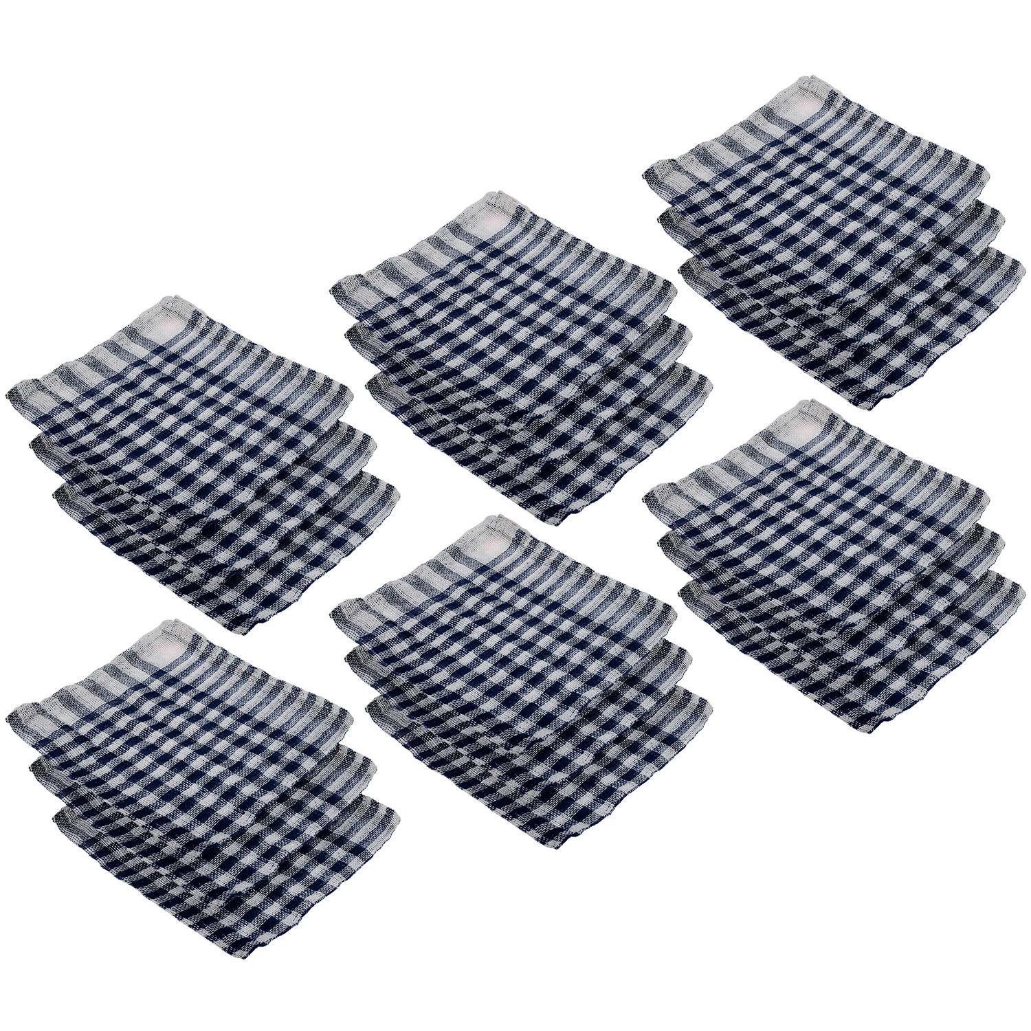 Kuber Industries Duster | Wet Dry Cleaning Napkin | Cotton Kitchen Duster | 300 GSM Kitchen Cleaning Clothes | Pocha For Kitchen | Car | Desk | Fan | 101 | Blue