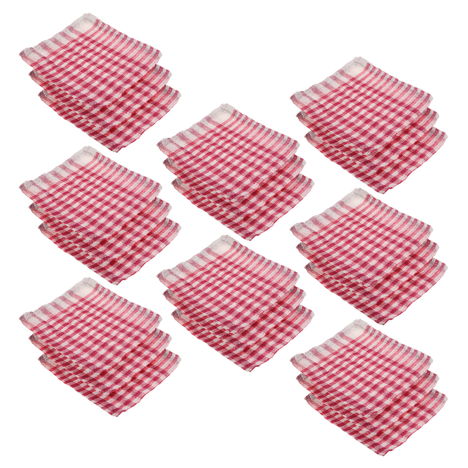 Kuber Industries Duster | Wet Dry Cleaning Napkin | Cotton Kitchen Duster | 300 GSM Kitchen Cleaning Clothes | Pocha For Kitchen | Car | Desk | Fan | 101 | Pink