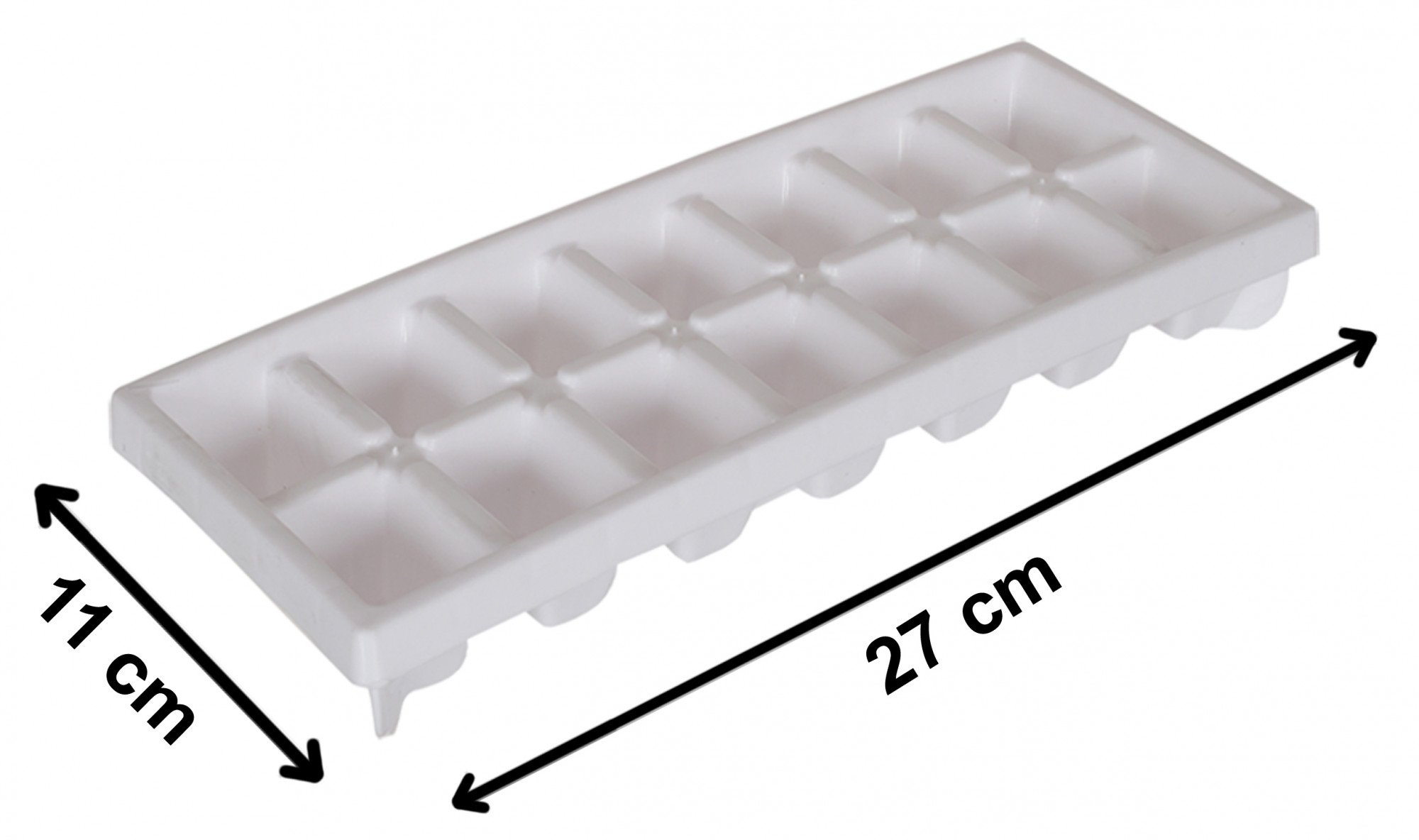 Kuber Industries Easy Release Ice Cube Tray Set - Durable Plastic Stackable Easy Twist 14 Cube Trays- Pack of 4 (Green & White)