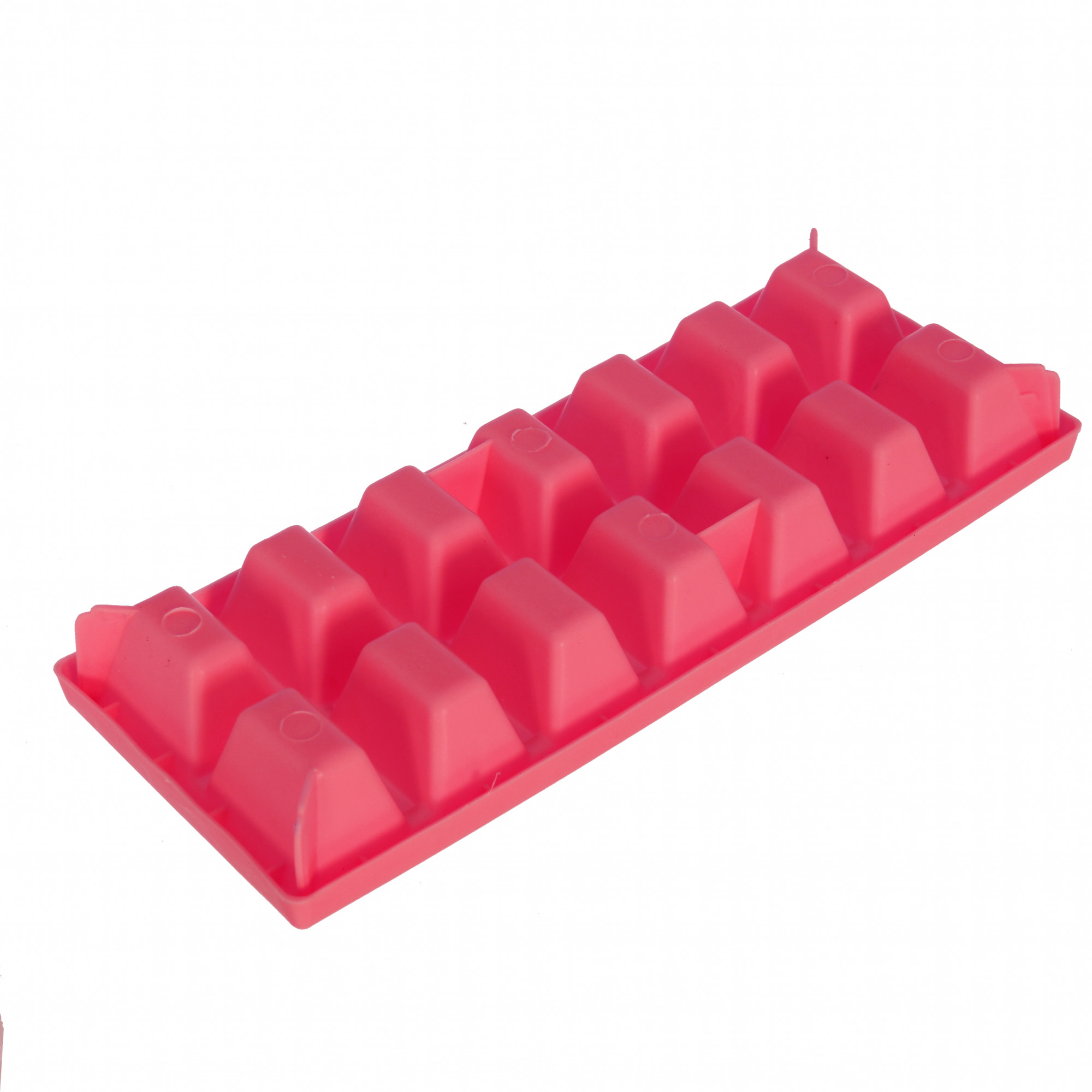 Kuber Industries Easy Release Ice Cube Tray Set - Durable Plastic Stackable Easy Twist 14 Cube Trays- Pack of 4 (Green & Pink)