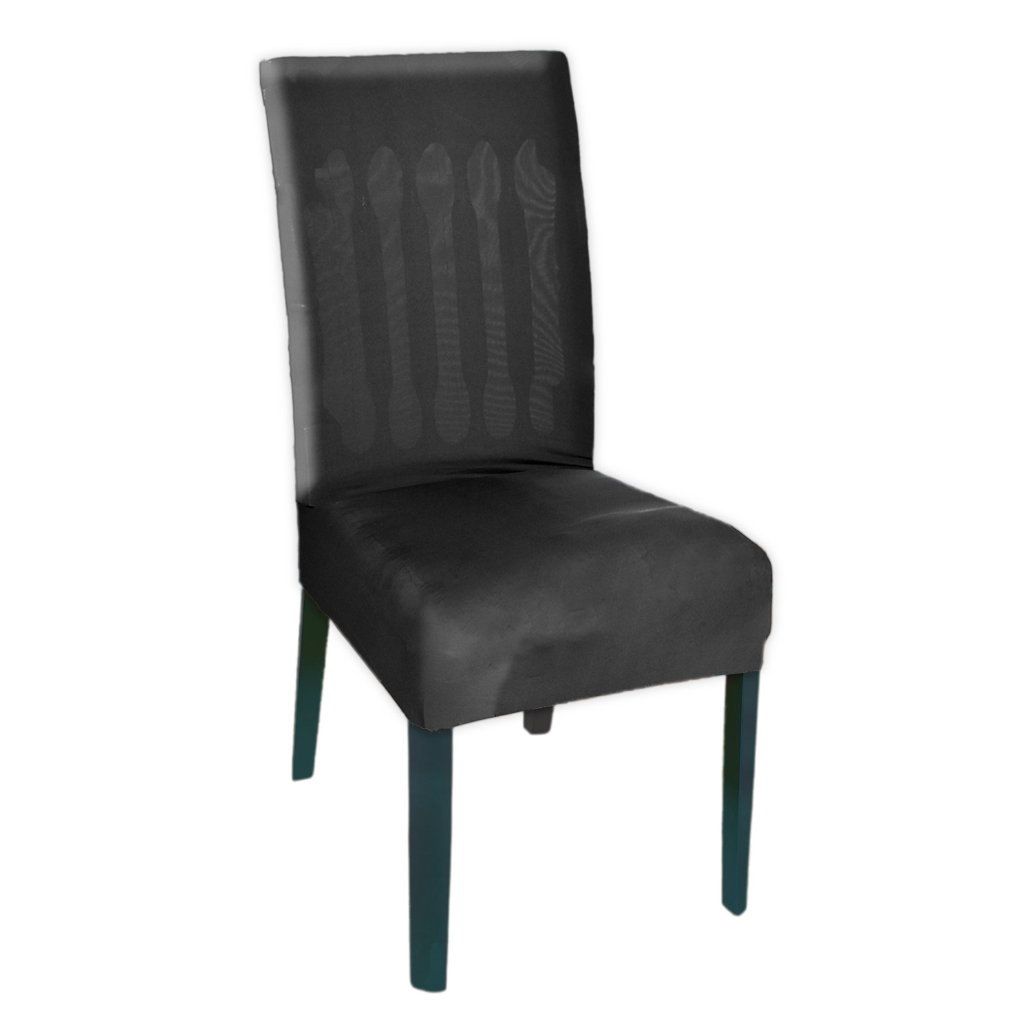 Kuber Industries Elastic Stretchable Polyster Chair Cover For Home, Office, Hotels, Wedding Banquet (Black)