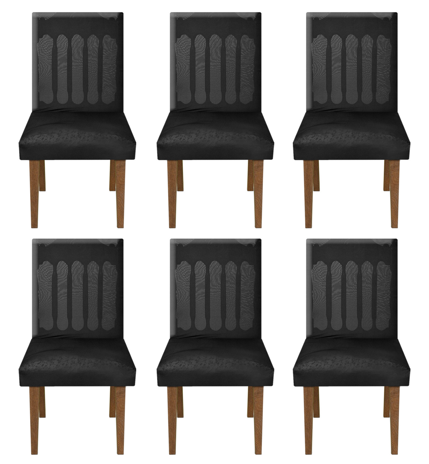 Kuber Industries Elastic Stretchable Polyster Chair Cover For Home, Office, Hotels, Wedding Banquet (Black)