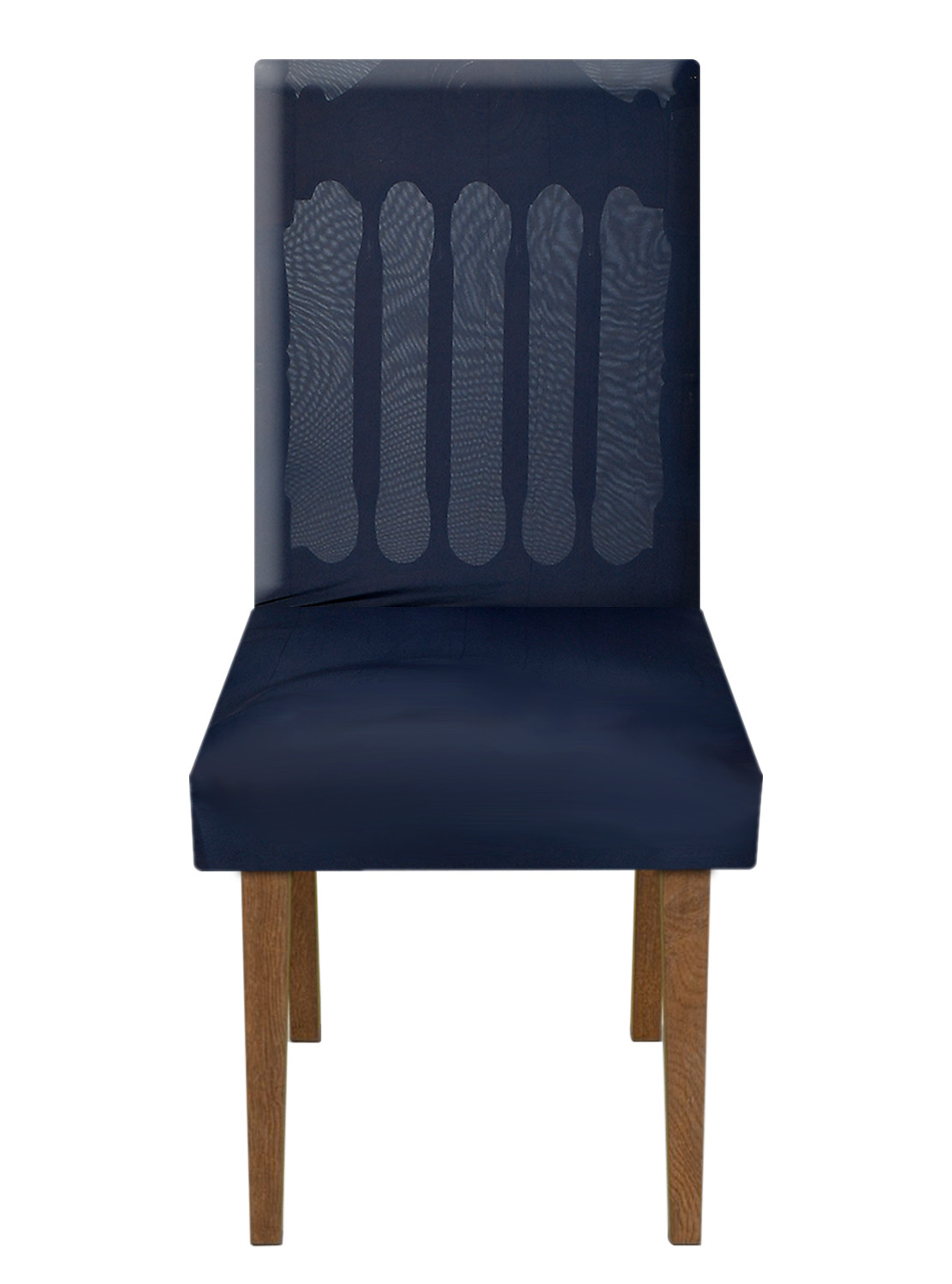 Kuber Industries Elastic Stretchable Polyster Chair Cover For Home, Office, Hotels, Wedding Banquet (Blue)