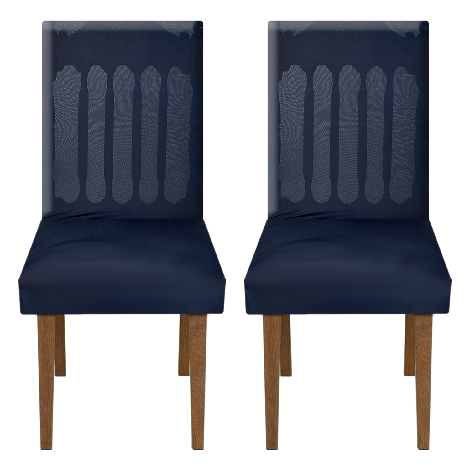 Kuber Industries Elastic Stretchable Polyster Chair Cover For Home, Office, Hotels, Wedding Banquet (Blue)