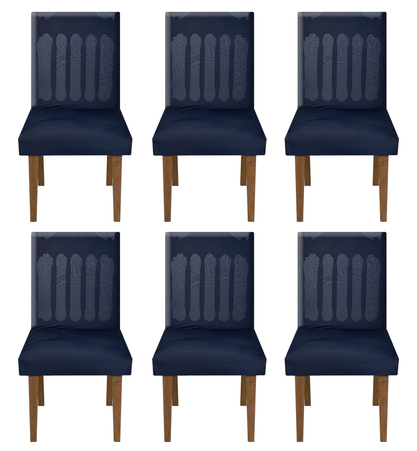 Kuber Industries Elastic Stretchable Polyster Chair Cover For Home, Office, Hotels, Wedding Banquet (Blue)