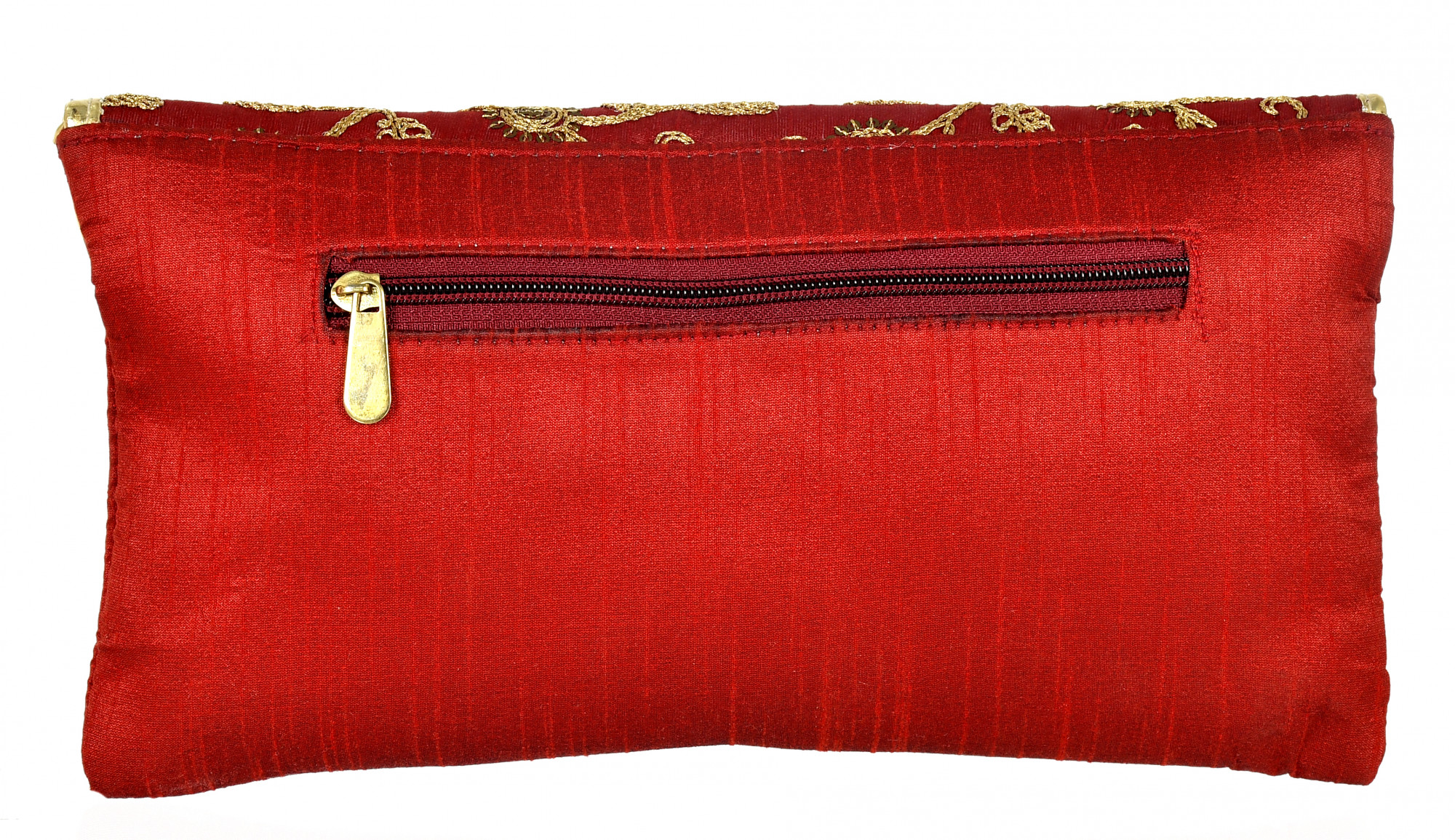 Kuber Industries Embroidered Crossbody Purse for Women- Small Crossover Cross Body Bag Long Over the Shoulder Sling Womens Purses And HAndbags (Red)