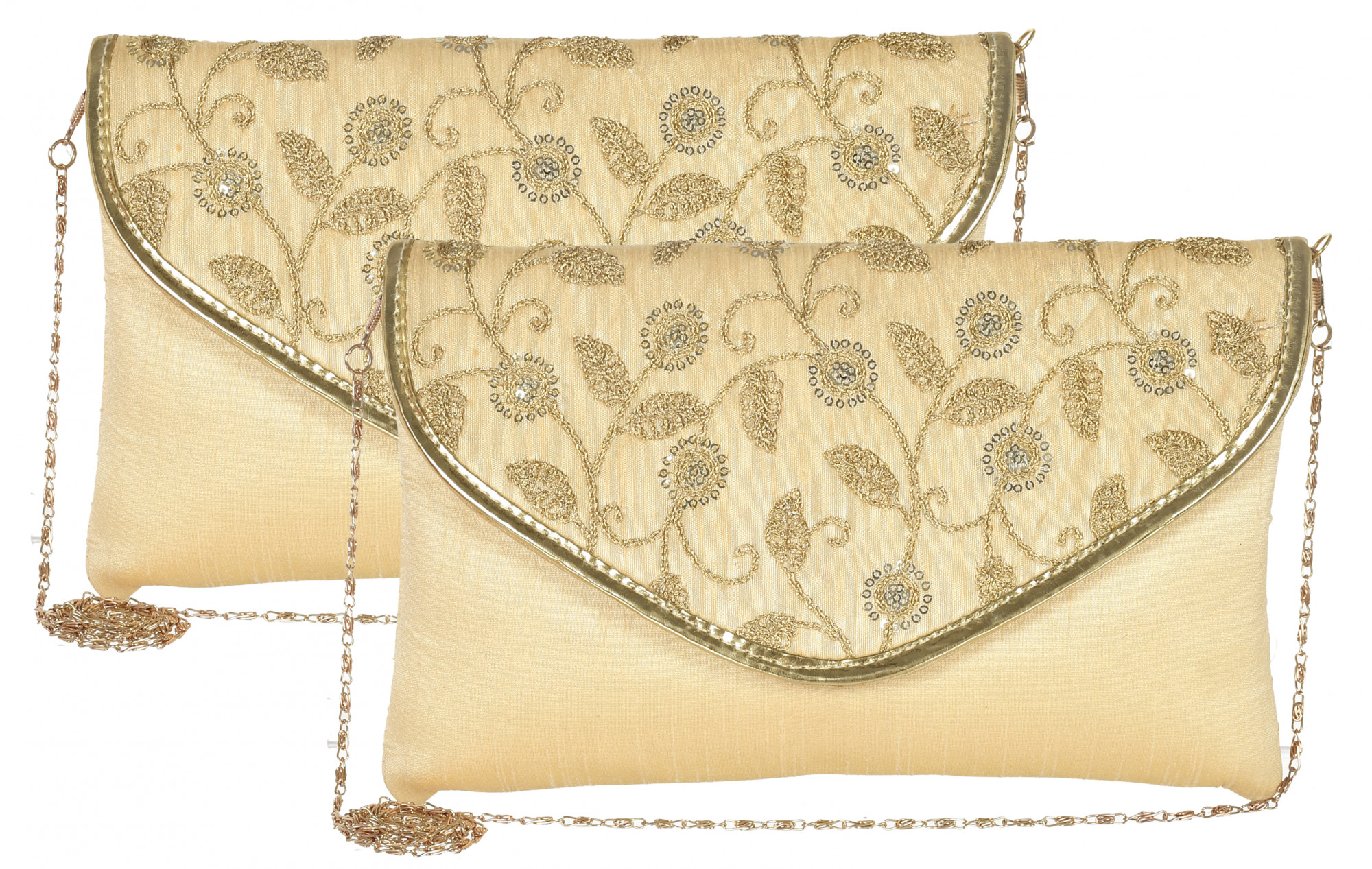 Kuber Industries Embroidered Crossbody Purse for Women- Small Crossover Cross Body Bag Long Over the Shoulder Sling Womens Purses And HAndbags (Gold)