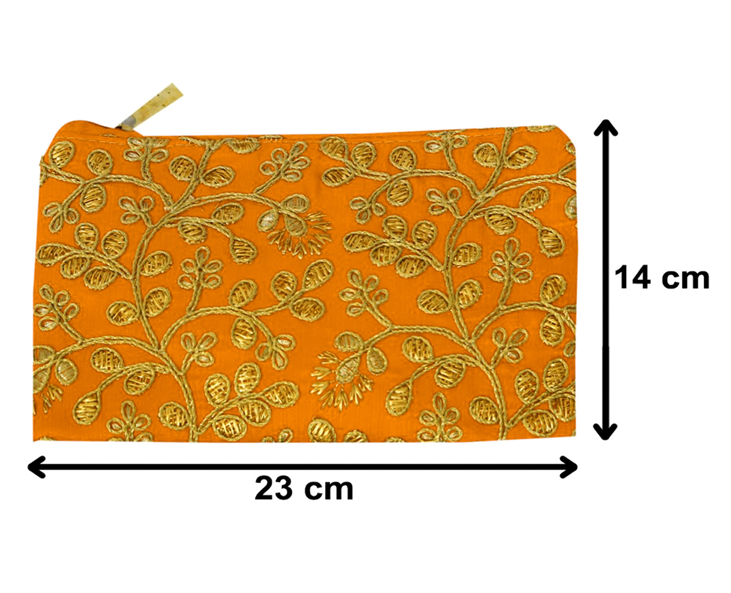 Kuber Industries Embroidery Hand Purse/Wallet For Women- Pack of 2 (Yellow)