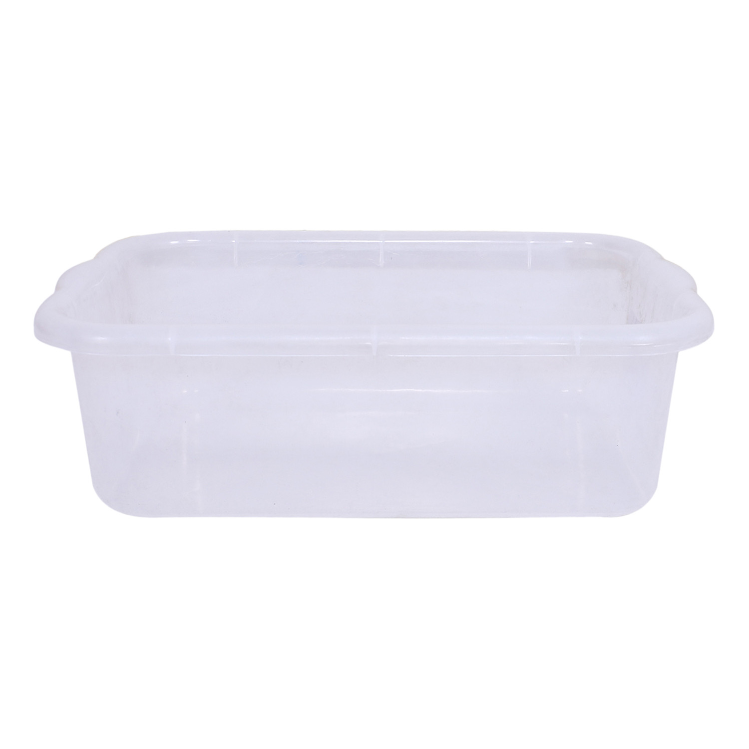 Kuber Industries Exel TrayPlastic Tray for Storage OrganizerMultipurpose Kitchen TrayBig Storage Basket Tray Transparent