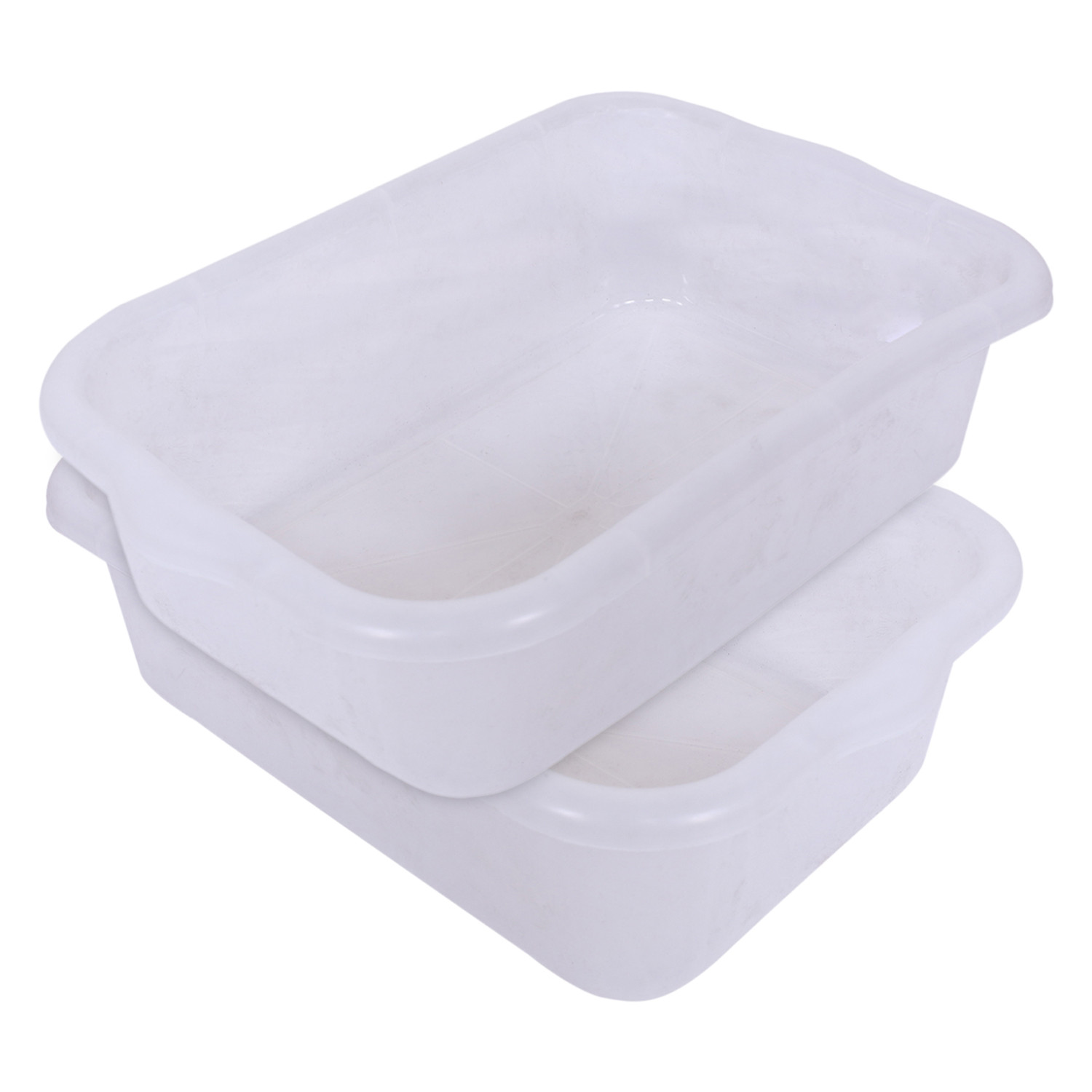 Kuber Industries Exel TrayPlastic Tray for Storage OrganizerMultipurpose Kitchen TrayBig Storage Basket Tray Transparent