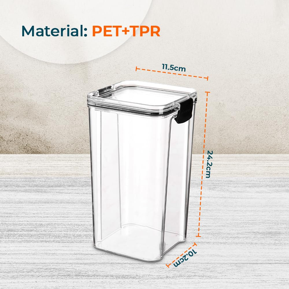 Kuber Industries Extra Large Refrigerator Storage Crisper/Fridge Container with Airtight Lid (Transparent)