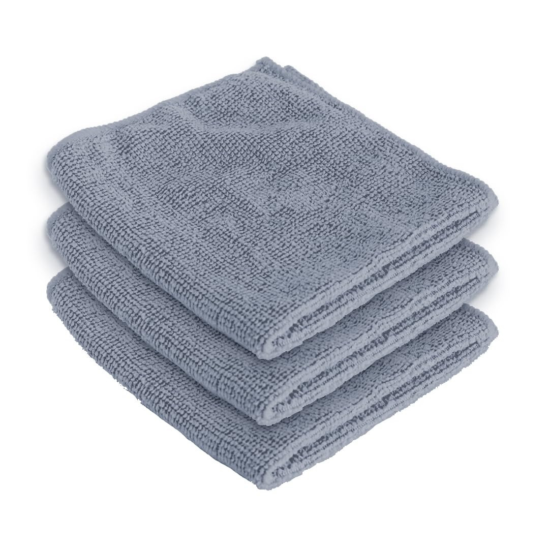 Kuber Industries Face Towel | Microfiber Hand Towel | Antibacterial Face Towel | Hair & Face Towel for Man | 400 GSM Towel | SHXS40601 | Gray