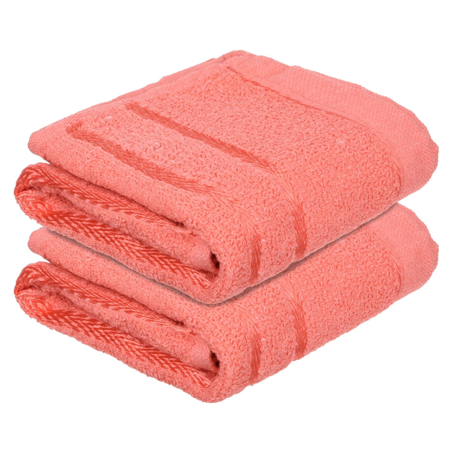 Kuber Industries Face Towel | Towels for Facewash | Towels for Gym | Facewash for Travel | Towels for Daily use | Workout Hand Towel | Lining Design | 14x21 Inch| Orange