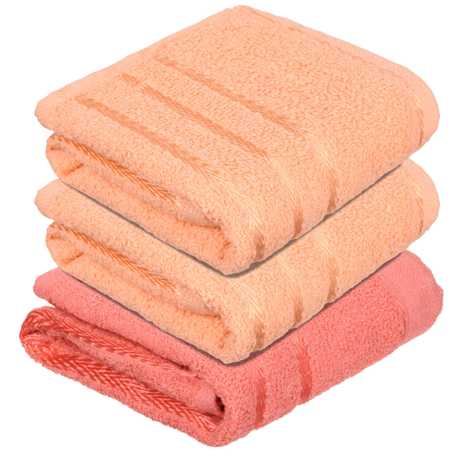 Kuber Industries Face Towel | Towels for Facewash | Towels for Gym | Facewash for Travel | Towels for Daily use | Workout Hand Towel | Lining Design | 14x21 Inch | Pack of 3 | Multi