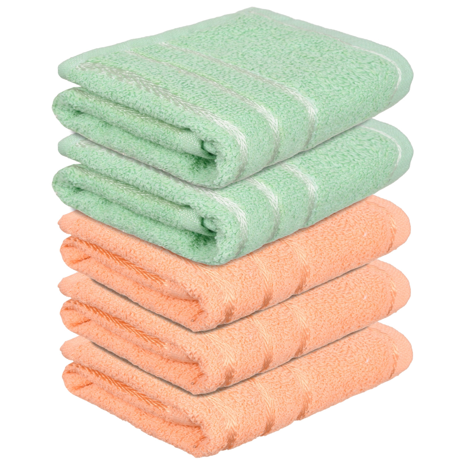 Kuber Industries Face Towel  Towels for Facewash  Towels for Gym  Facewash for Travel  Towels for Daily use  Workout Hand Towel  Lining Design  14x21 Inch  Pack of 5  Multi