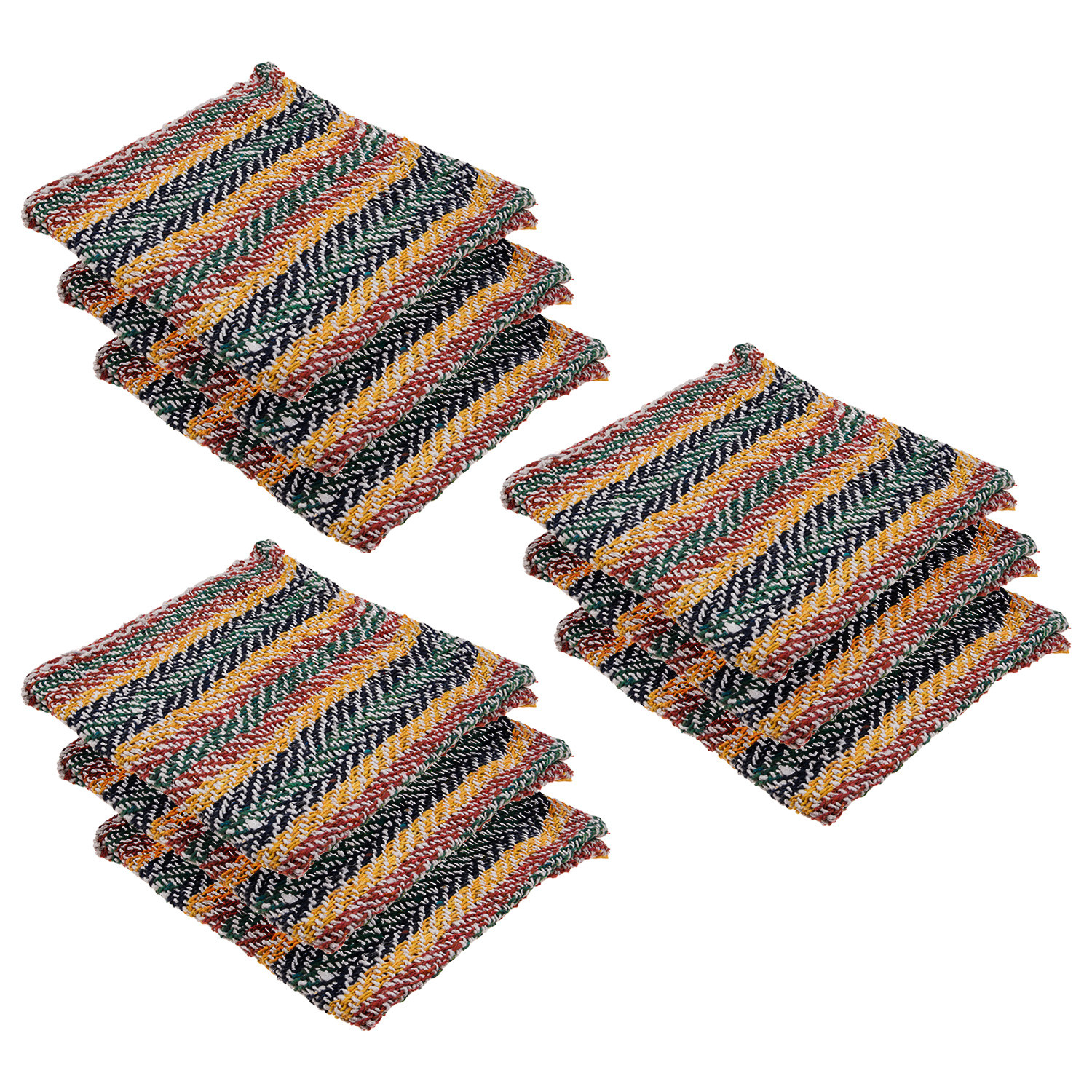 Kuber Industries Floor Cleaning Pocha | Multi Lining Duster Cloth | Cotton Reusable Sweeping Cloth For Home | Kitchen | 22x22 Inch | Multicolor