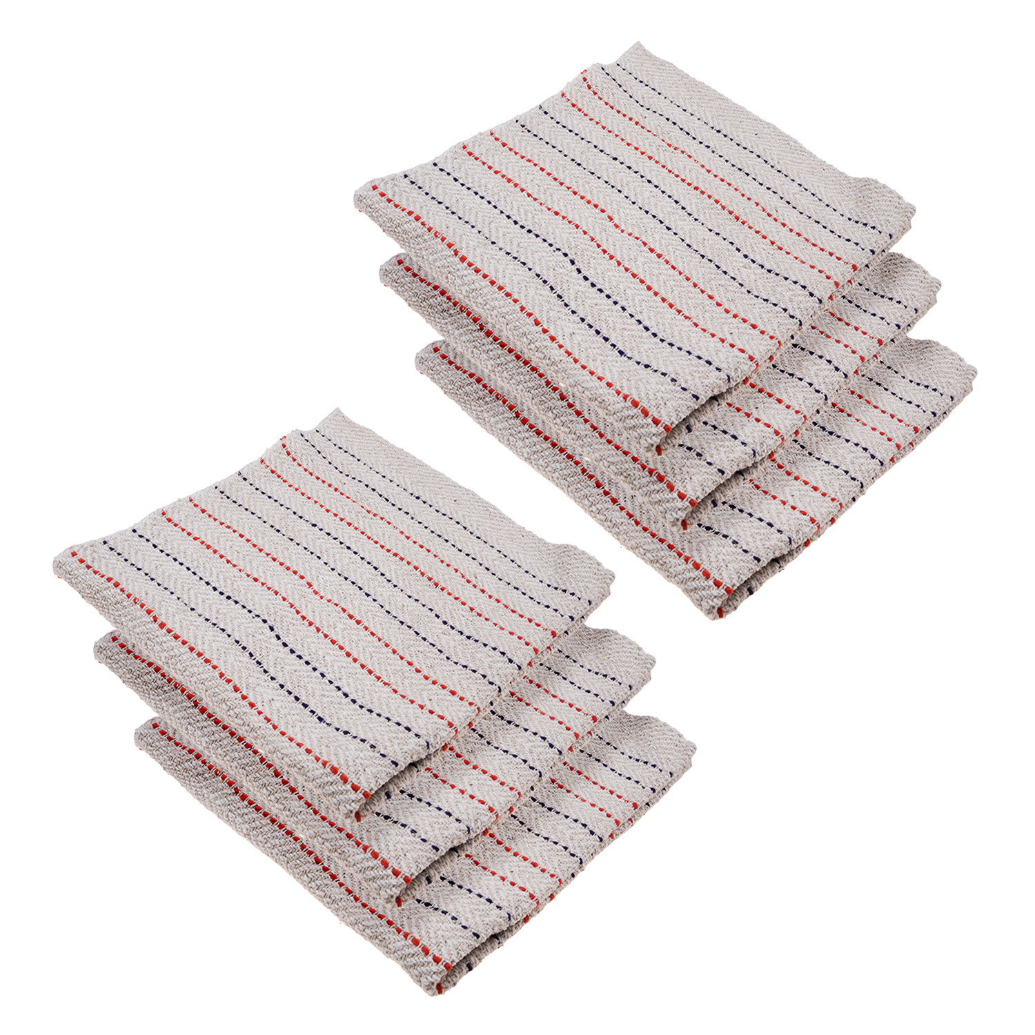 Kuber Industries Floor Cleaning Pocha | White Lining Khadi Duster Cloth | Cotton Reusable Sweeping Cloth For Home | Kitchen | Large | 28x28 Inch |  White