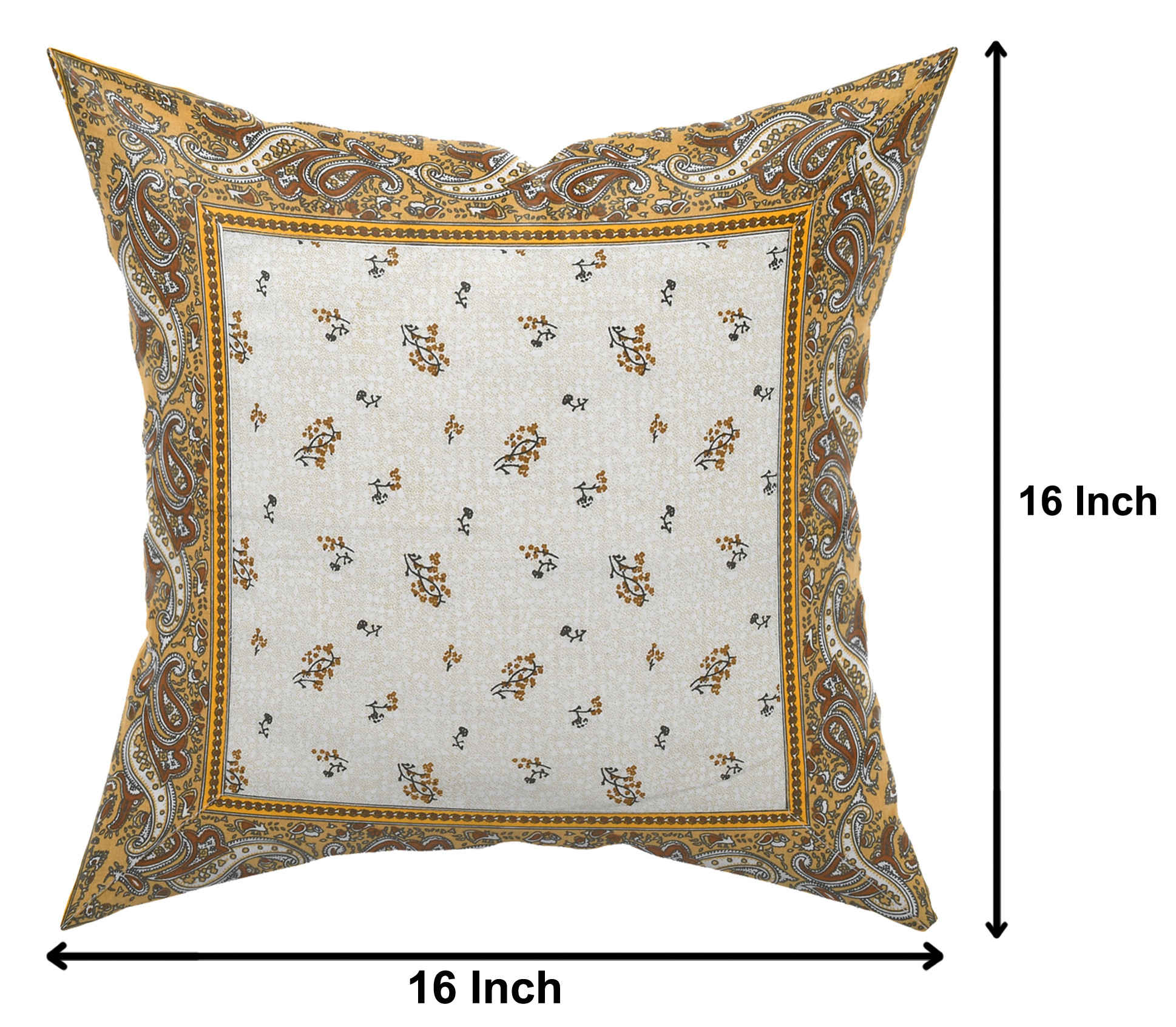 Kuber Industries Floral Design Cotton Abstract Decorative Throw Pillow/Cushion Covers 16
