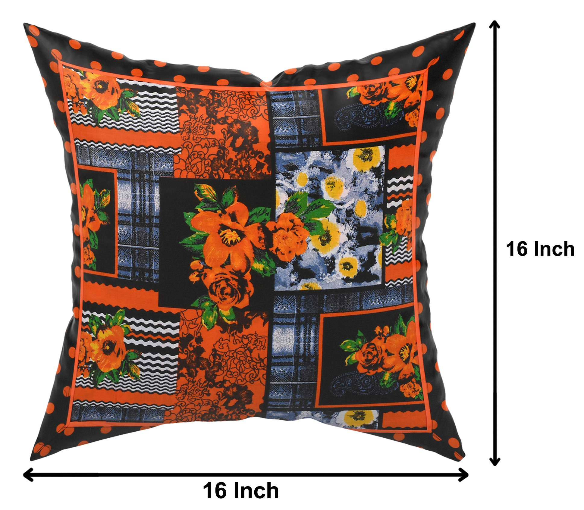 Kuber Industries Floral Print Cotton Abstract Decorative Throw Pillow/Cushion Covers 16