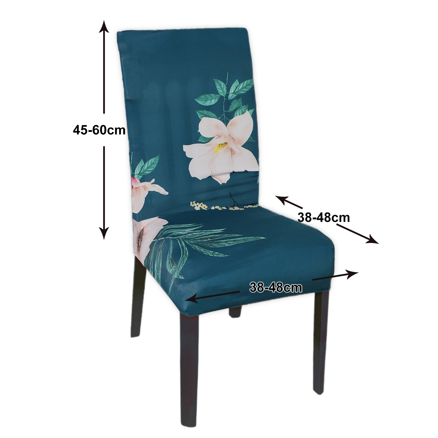 Kuber Industries Floral Print Elastic Stretchable Polyester Chair Cover For Home, Office, Hotels, Wedding Banquet (Green) 54KM4327