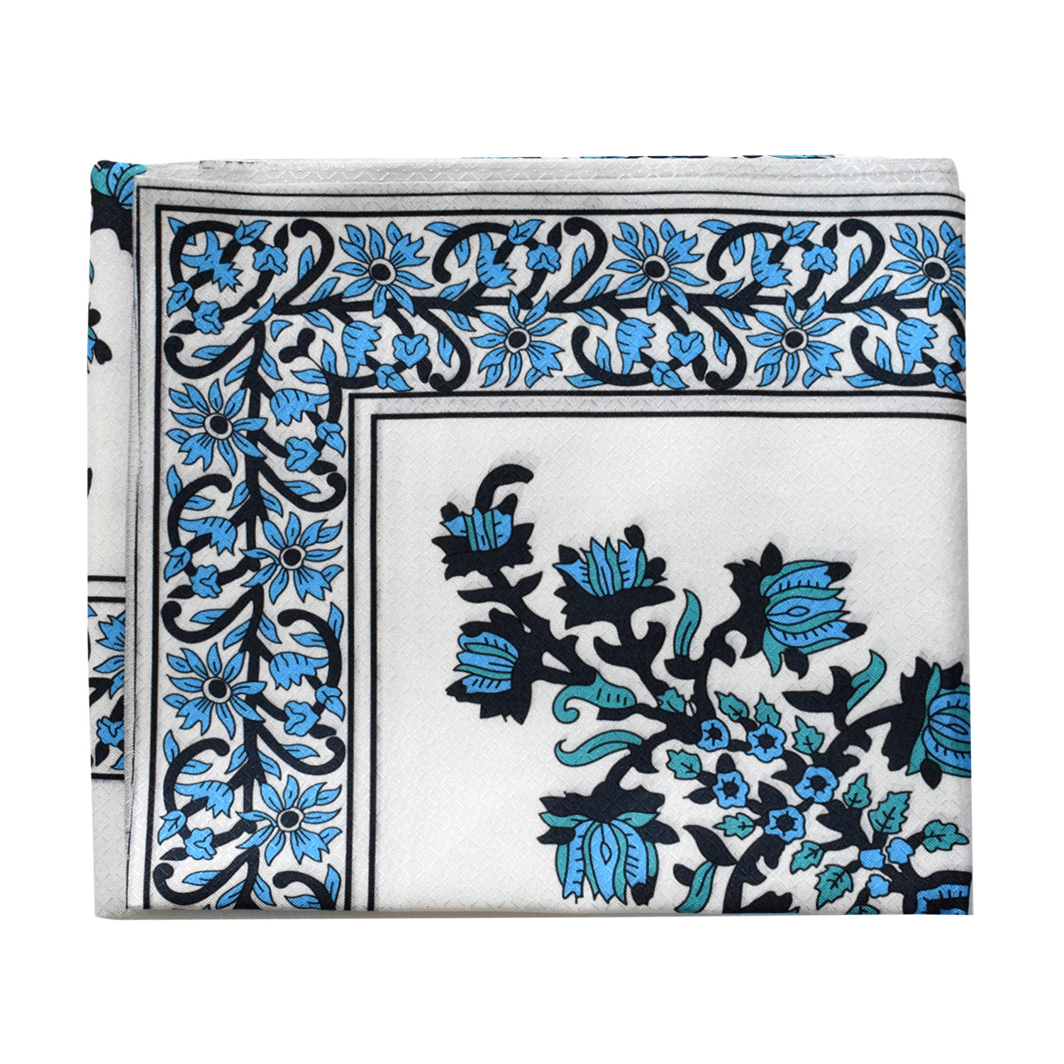 Kuber Industries Floral Print Polyester Center Table Cover/Table Cloth For Home Decorative Luxurious 4 Seater, 60