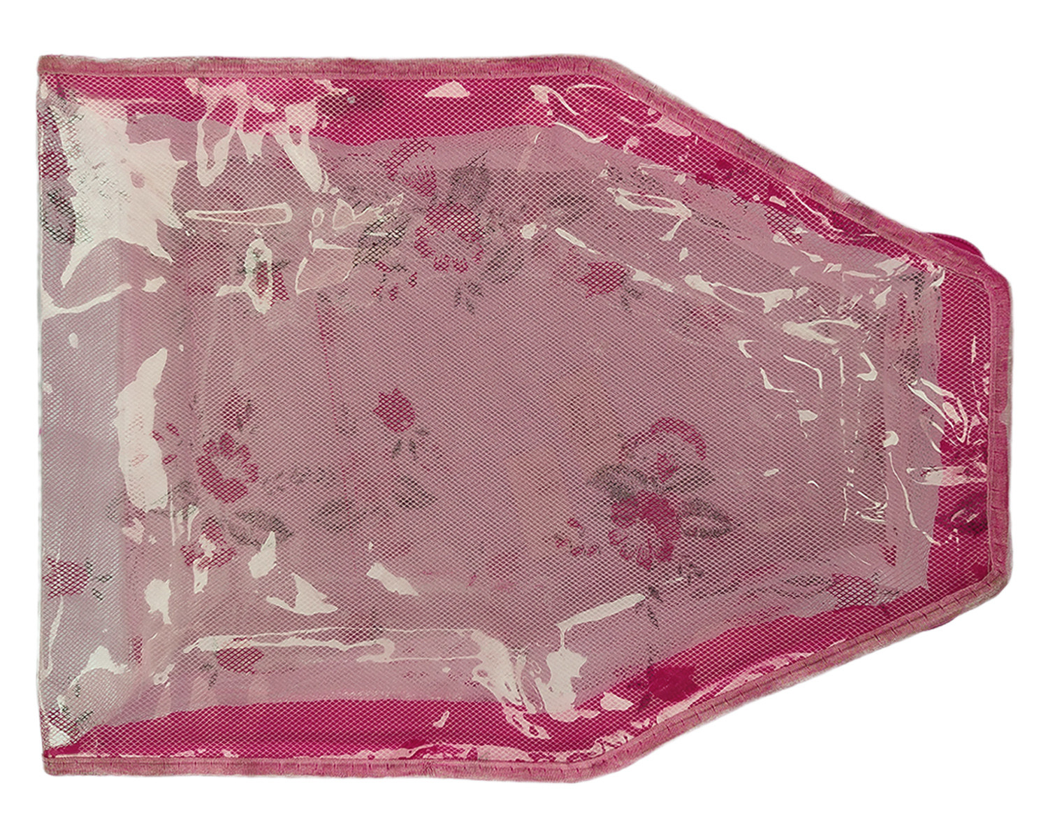 Kuber Industries Floral Print PVC Blouse Cover/Wardrobe organizer/Clothes Cover For  Blouse (Pink)
