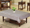 Kuber Industries Floral Print PVC Center Table Cover/Table Cloth For Home Decorative Luxurious 4 Seater, 60&quot;x36&quot; (Brown) 54KM4264