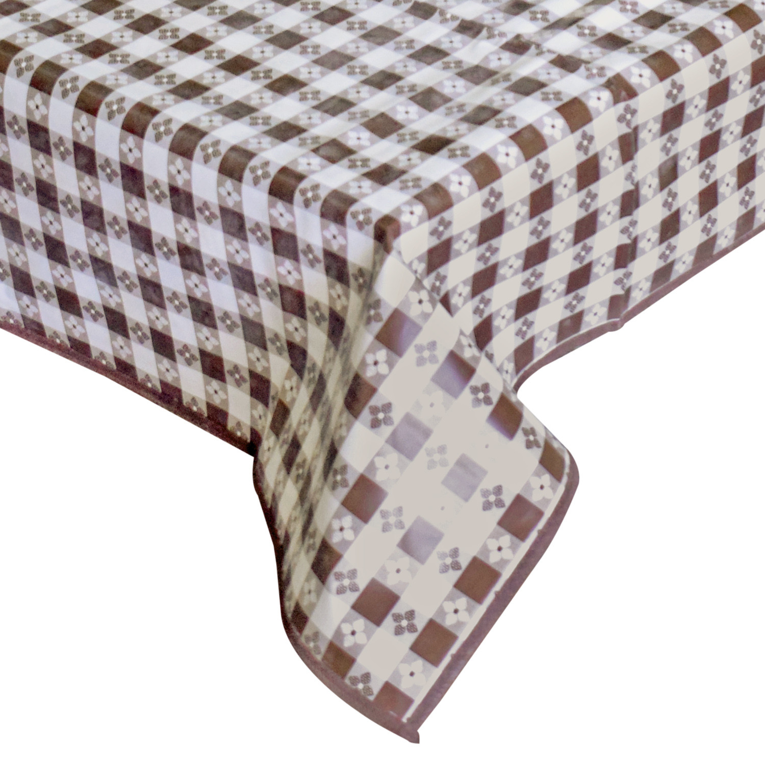 Kuber Industries Floral Print PVC Center Table Cover/Table Cloth For Home Decorative Luxurious 4 Seater, 60