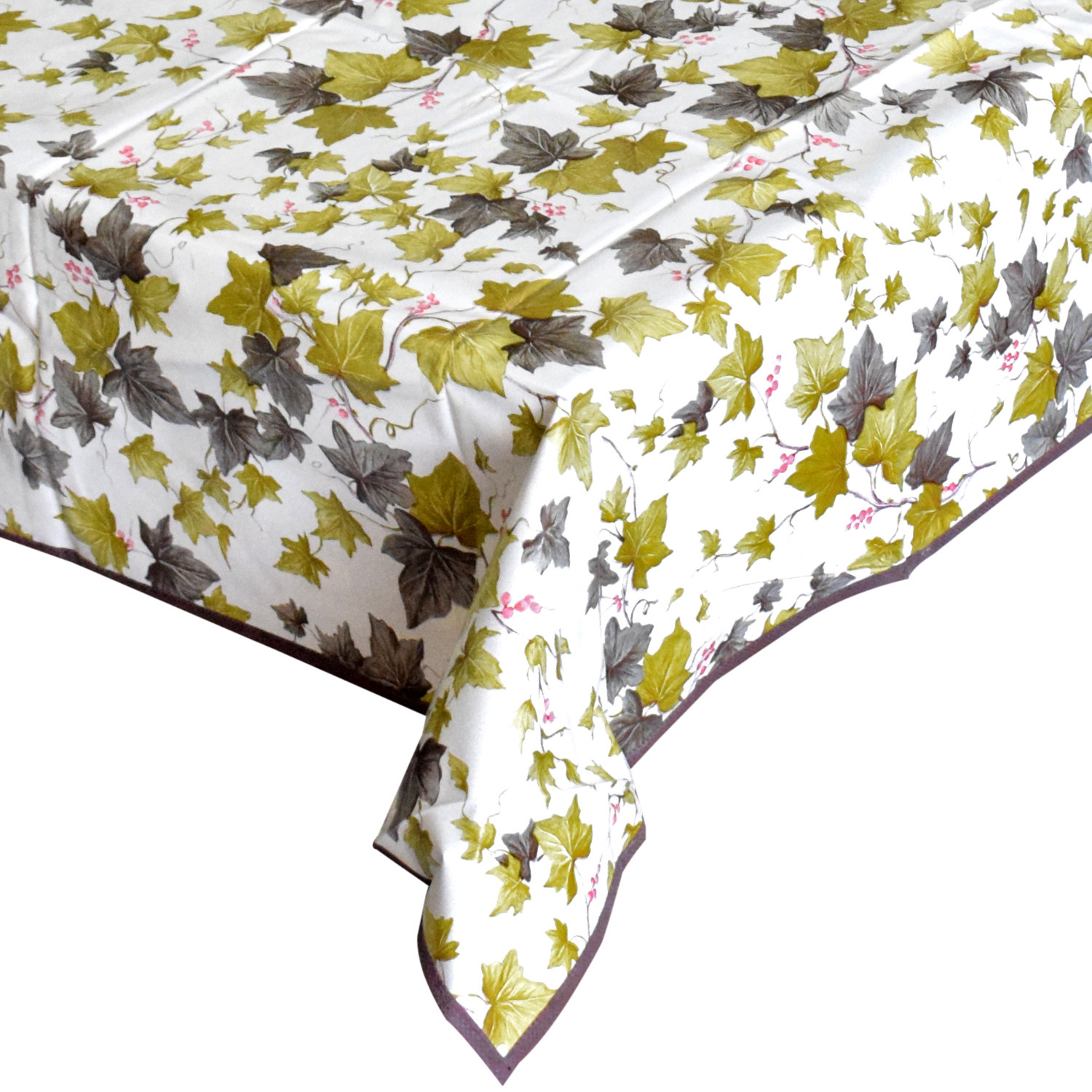 Kuber Industries Floral Print PVC Center Table Cover/Table Cloth For Home Decorative Luxurious 4 Seater, 60