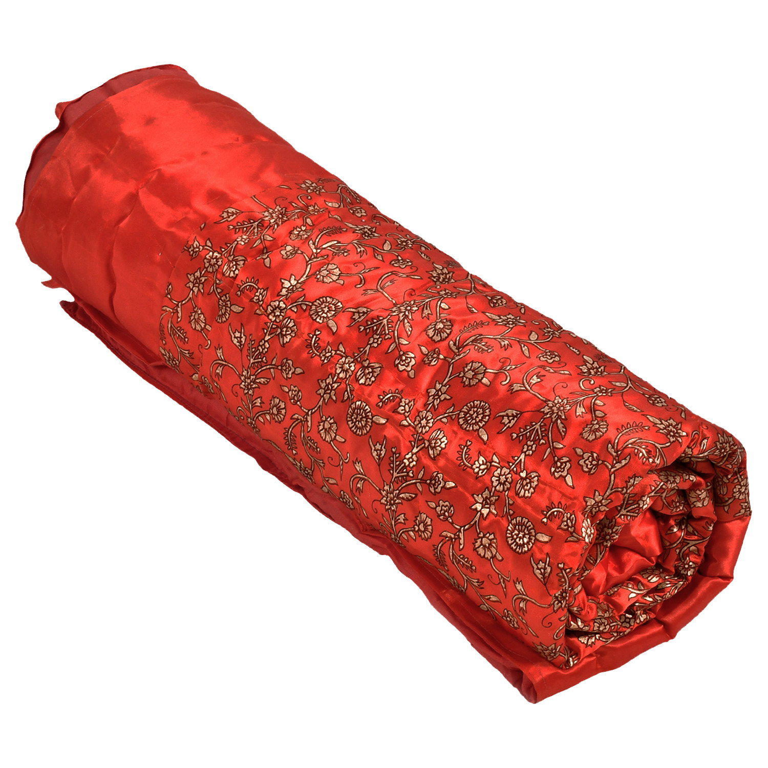Kuber Industries Floral Print Soft Light Weight Microfiber Filler Silk Single Bed Razai, Quilt, Comforter, Blanket, 60
