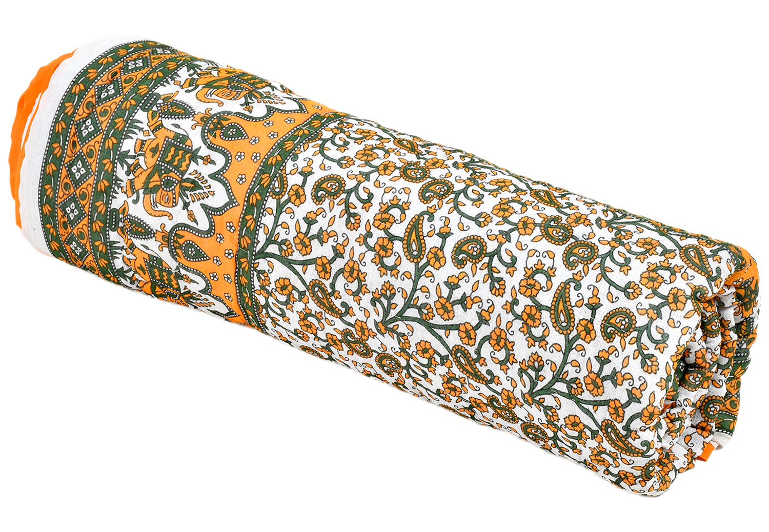 Kuber Industries Floral Print Soft Light Weight Reversible Microfiber Filler Cotton Single Bed Razai, Quilt, Comforter, Blanket, 60