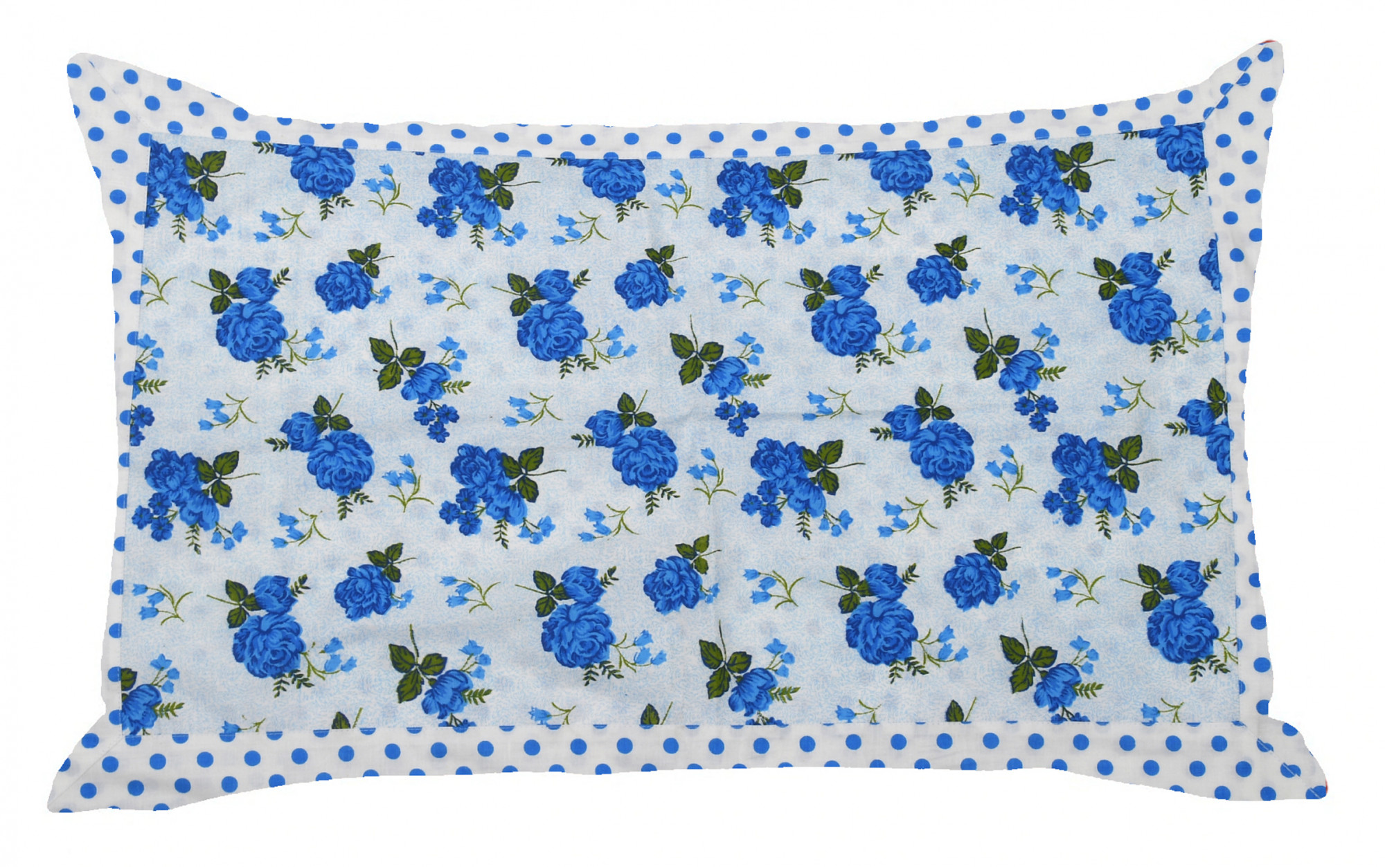 Kuber Industries Flower Design Premium Cotton Pillow Covers, 18 x 28 inch,(Blue)