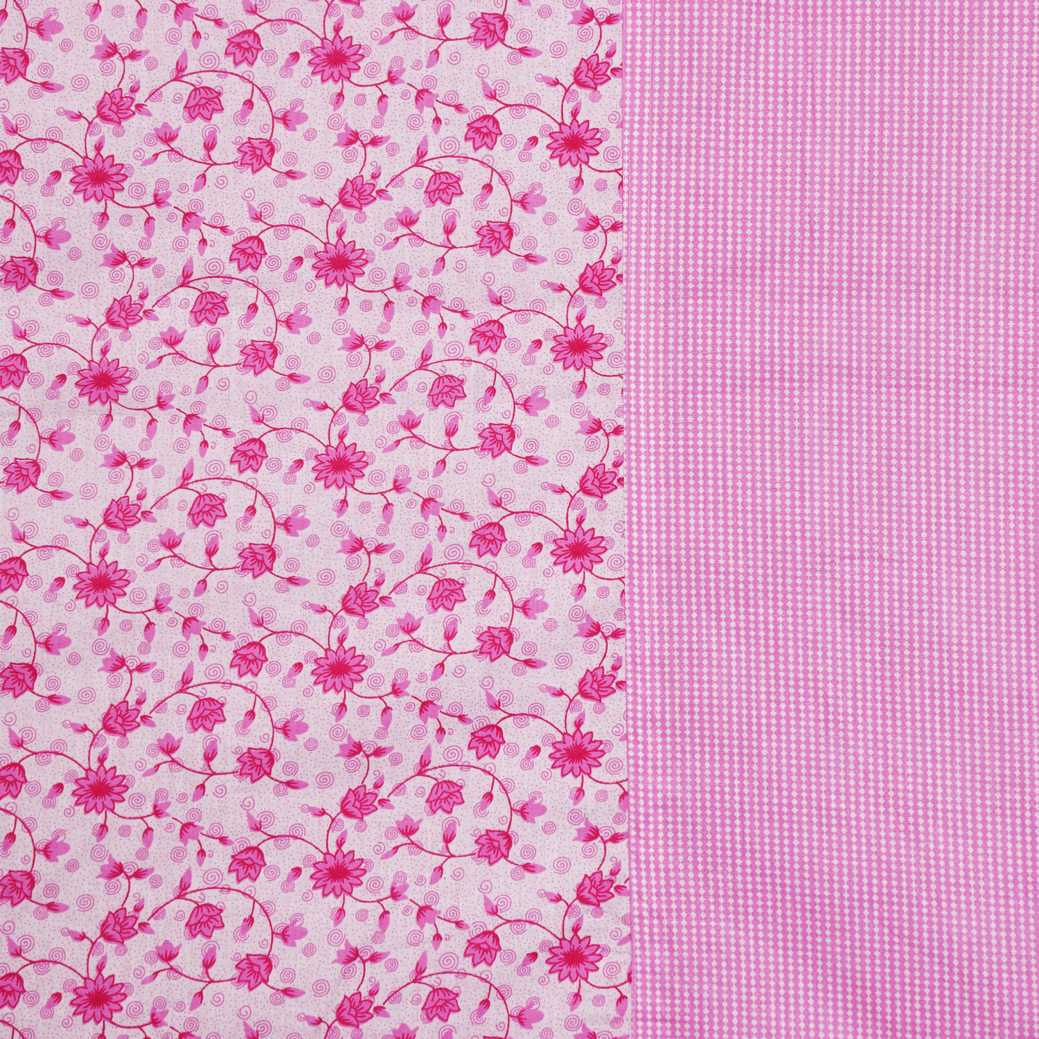 Kuber Industries Flower Design Pure Cotton Soft Light Weight  All Season Single Bed Top  Sheet, Summer Quilt, Cotton Blanket,Dohar, Chadar (Pink)-HS_38_KUBMART21119